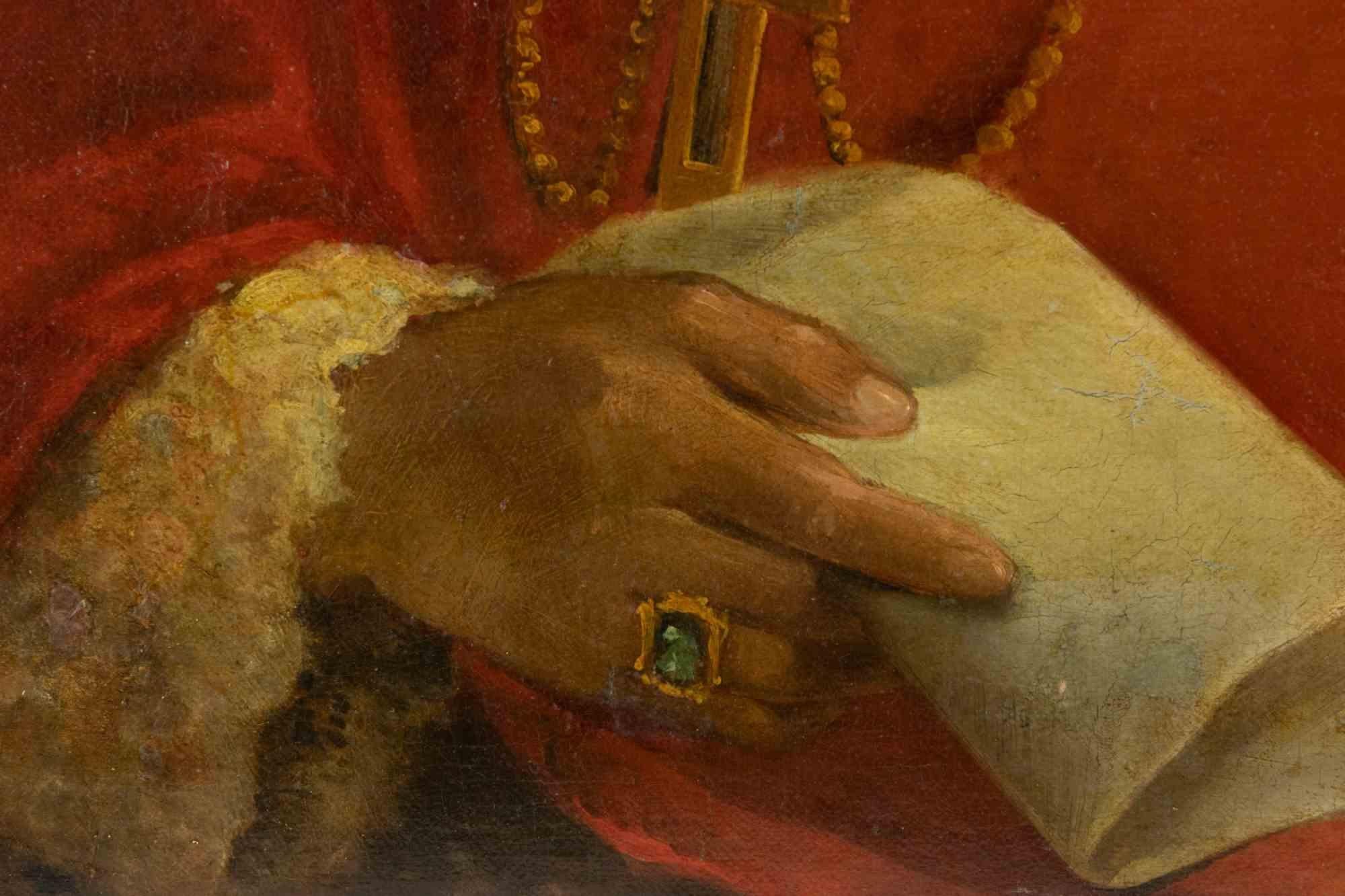Portrait de l'évêque Gaspard Mermillod est une œuvre d'art originale réalisée par un artiste appartenant à l'école romaine du 19ème siècle.

Huile de couleur mélangée sur toile.

L'évêque représenté sur le tableau examiné ici, comme le suggère le