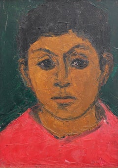 Portrait of Boy in Red