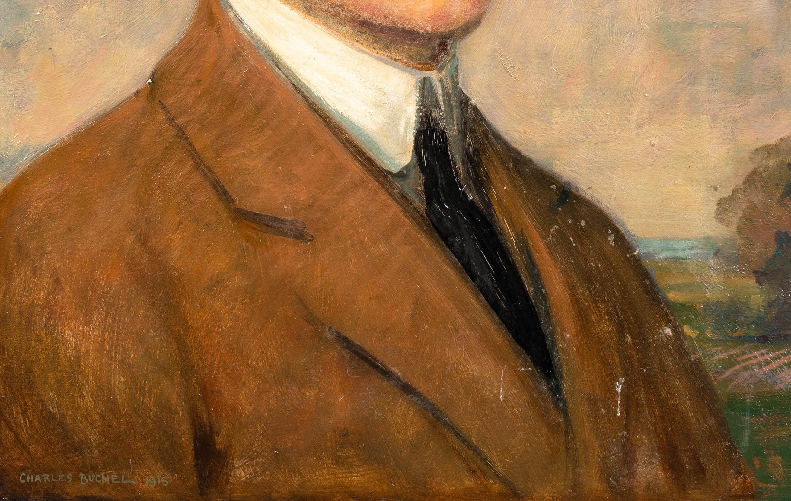 Porträt von Kapitän Arthur George Coningsby Capell, datiert 1915   im Angebot 4