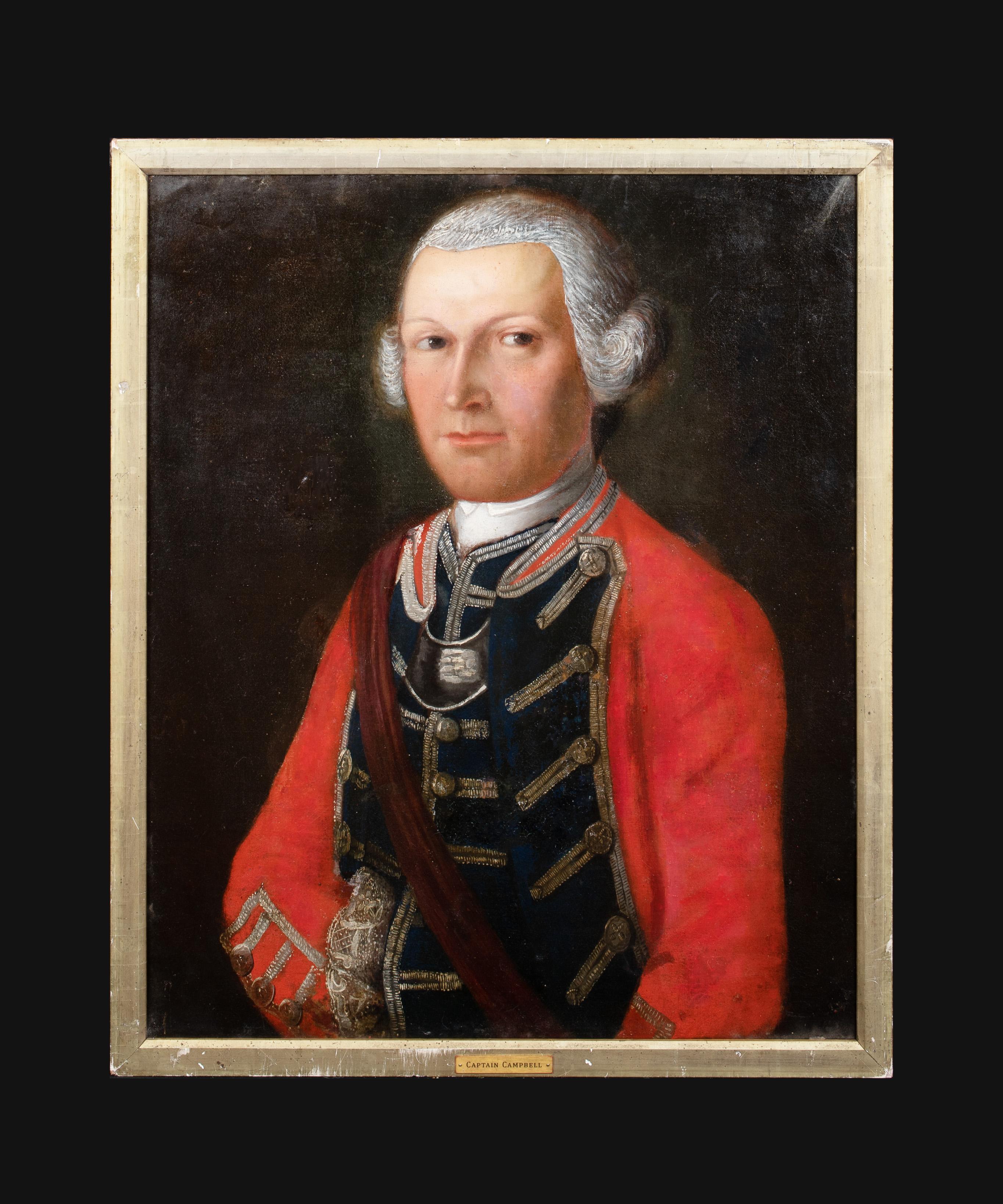 Ritratto del capitano Campbell, epoca dell'insurrezione giacobita del XVIII secolo - Painting di Unknown