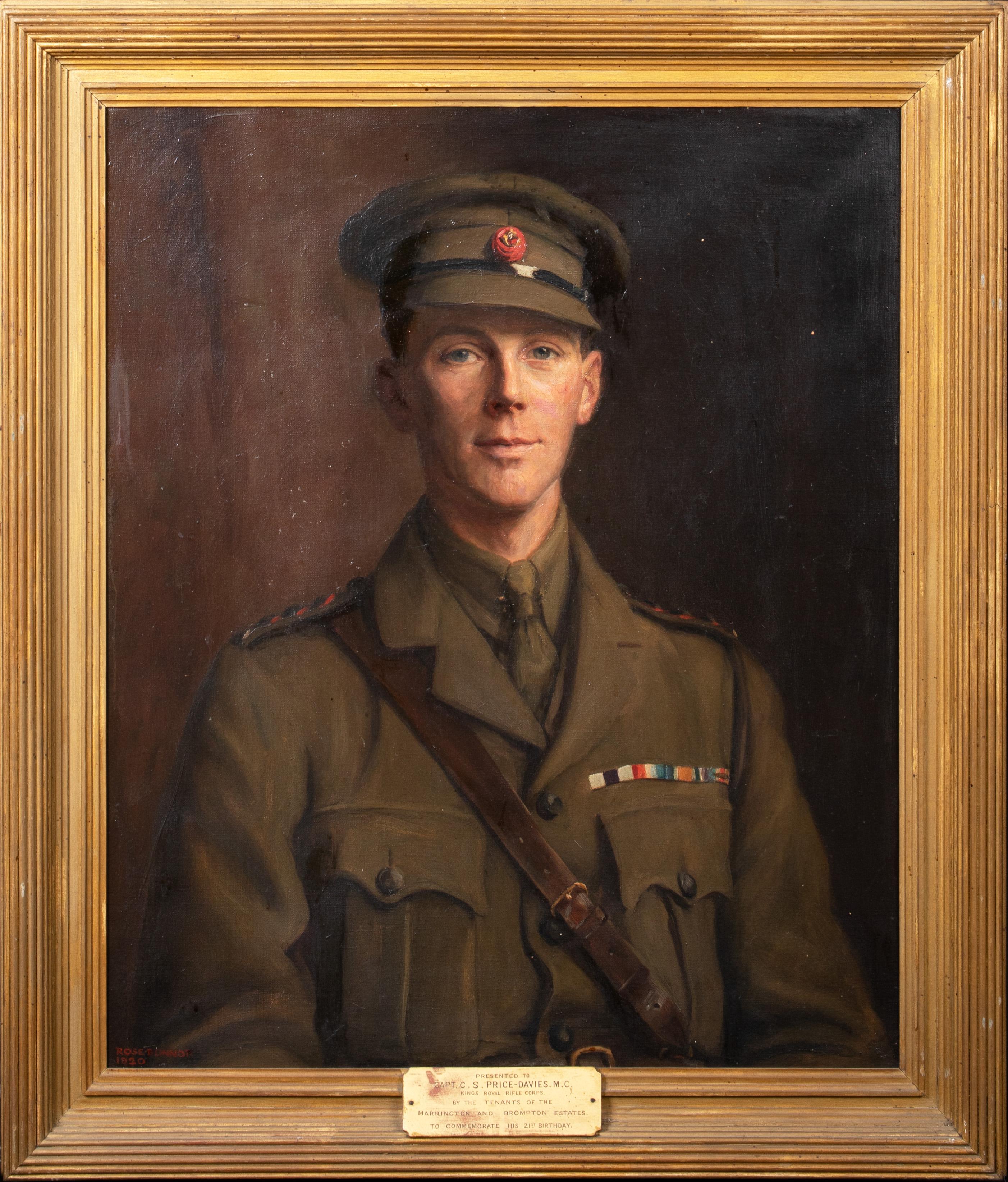 Porträt von Kapitän Charles Stafford Price-Davies, King's Royal Rifle Corps – Painting von Unknown