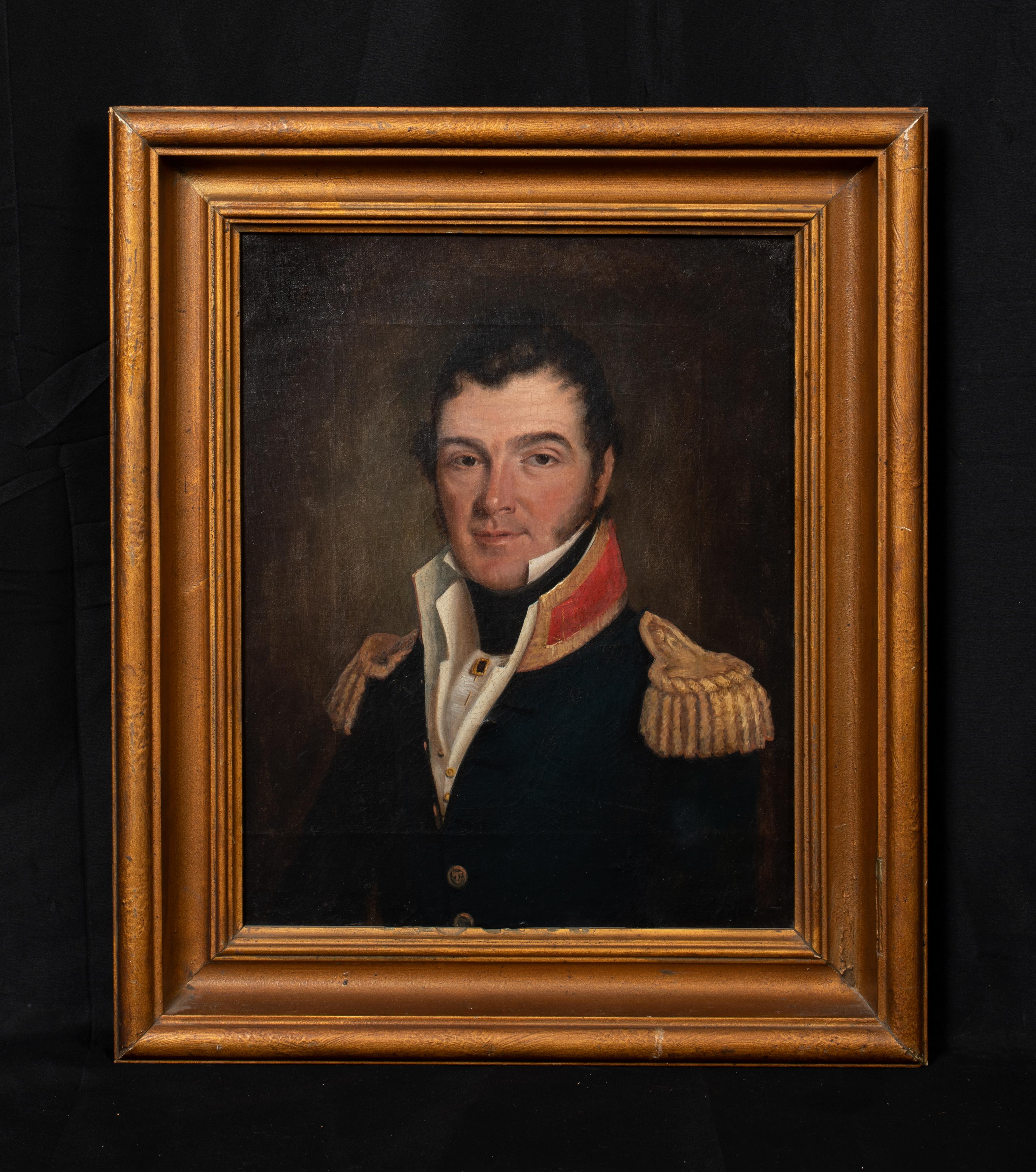 Unknown Portrait Painting - Portrait Of Captain James Wilson Henderson (1817 – 1880) 4th Governor of Texas