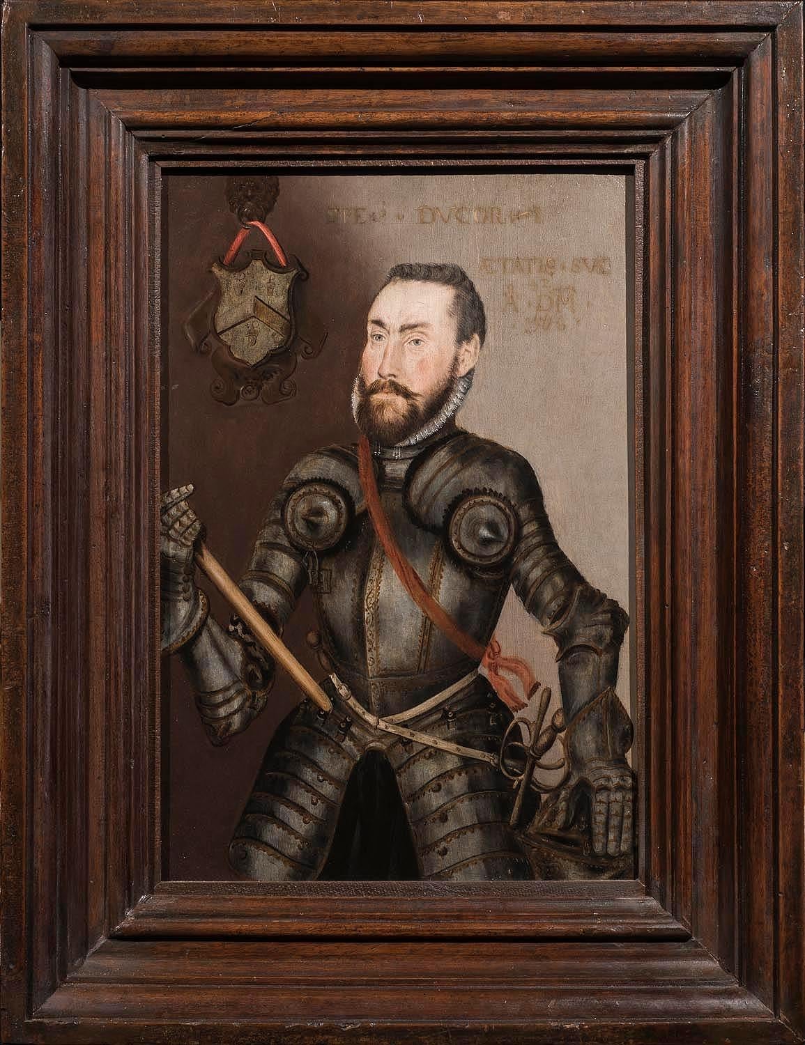 Portrait of Captain John Hyfield - 16th Century Oil  - Painting by Unknown