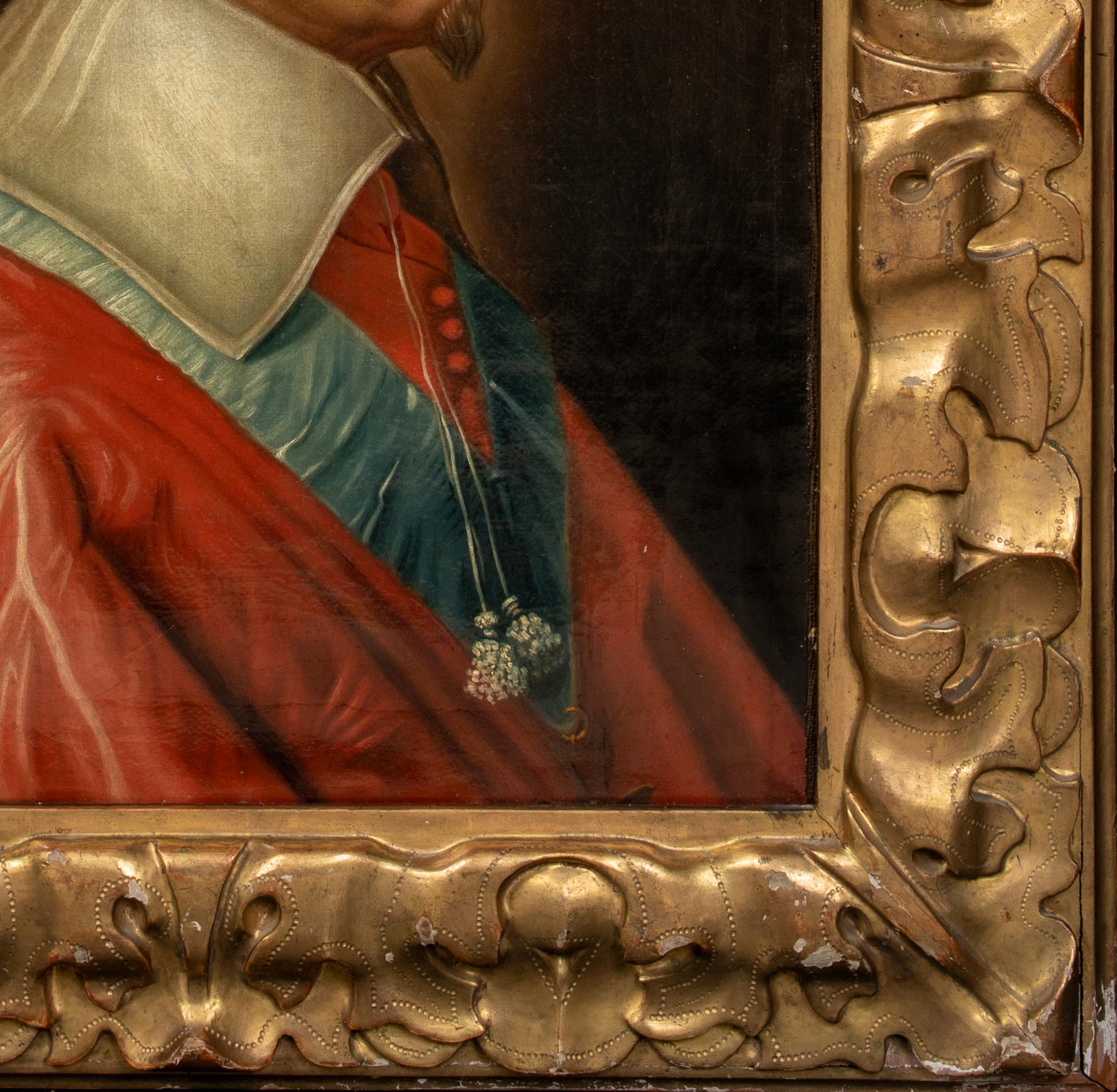 Portrait of Cardinal Richelieu (Armand Jean Duplessis de Richelieu) 17th Century For Sale 1