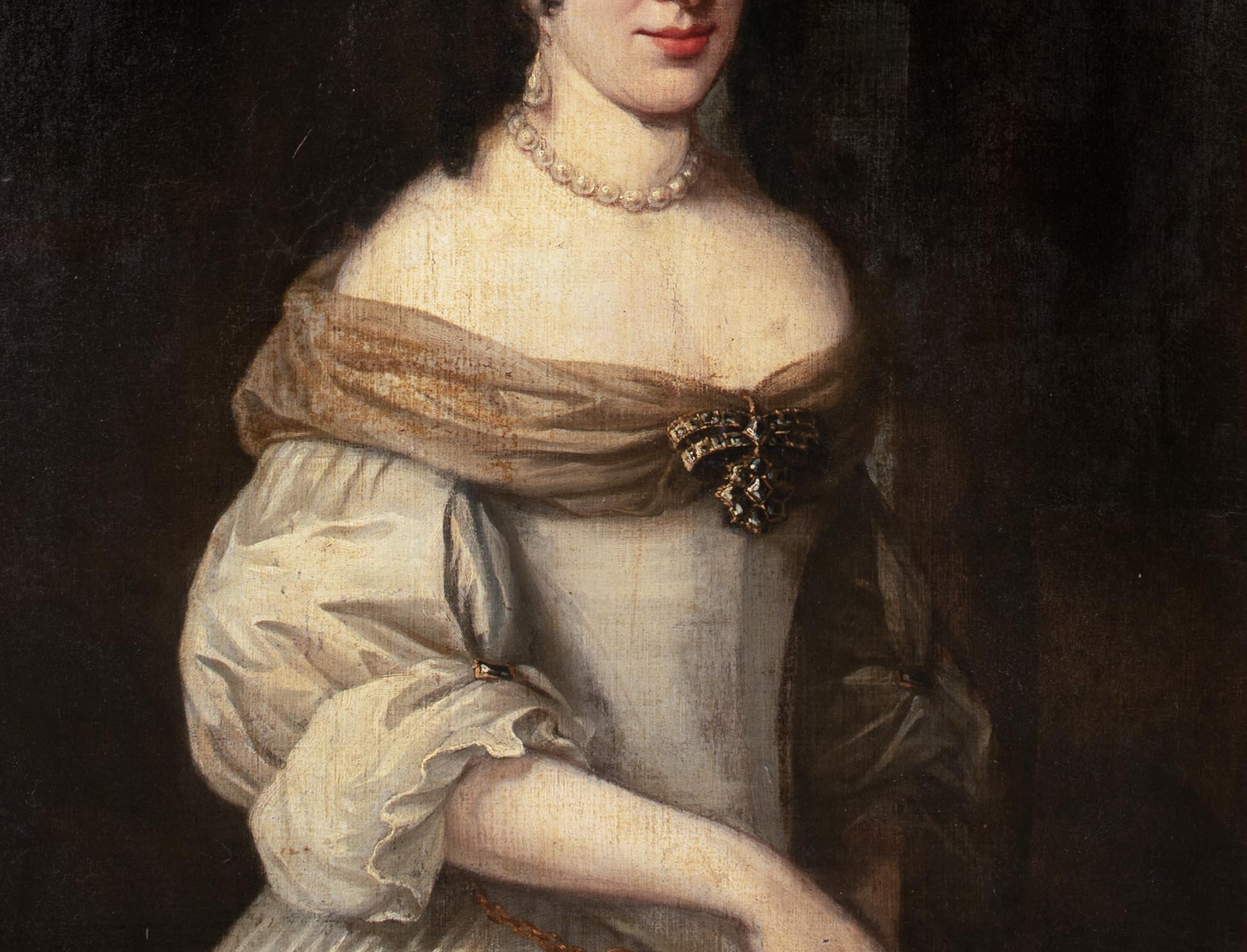 Portrait Of Carlota de Hesse-Kassel, 17th Century  Dutch School For Sale 3