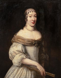 Portrait de Carlota de Hesse- Kassel, 17ème siècle  École hollandaise