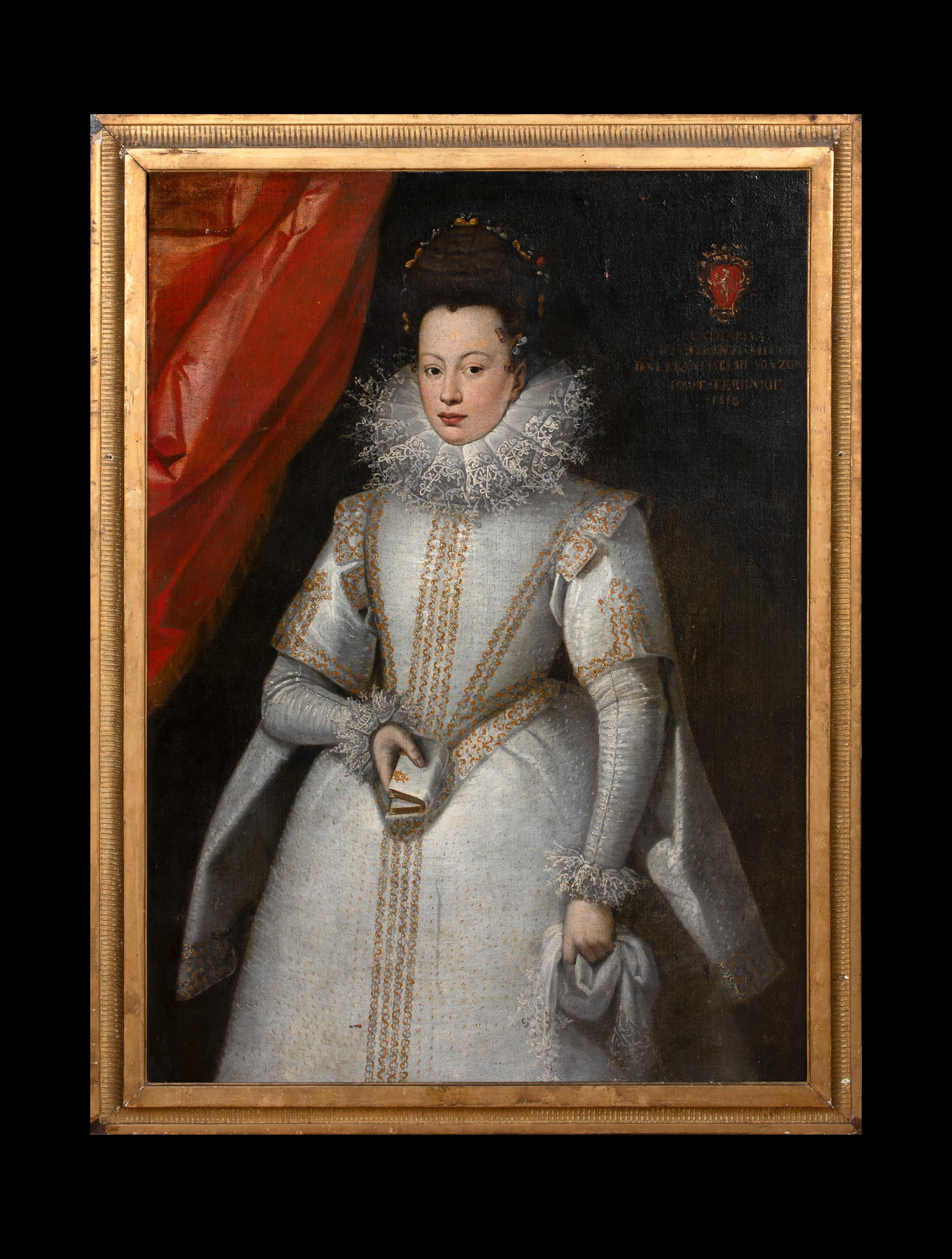 Ritratto di Catherine De Mayenne, duchessa di Mantova e Montferrat (1585-1618) - Painting di Unknown