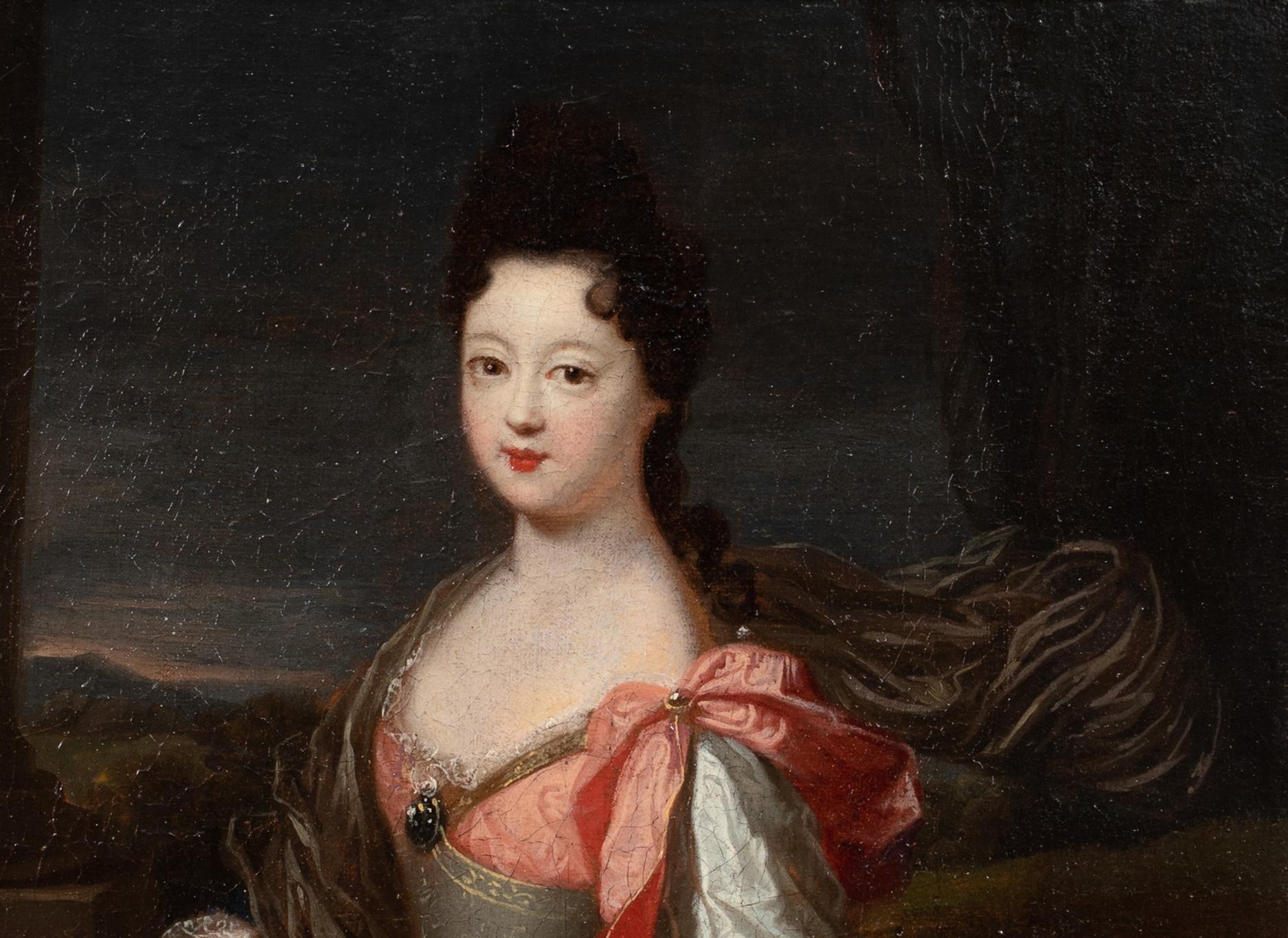Portrait Of Charlotte Aglae d'Orleans (1700-1761) Duchess of Modene - Black Portrait Painting by Unknown
