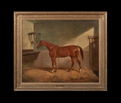 Portrait Of Chestnut Hunter In A Stable, 19th Century by James Loder Of Bath