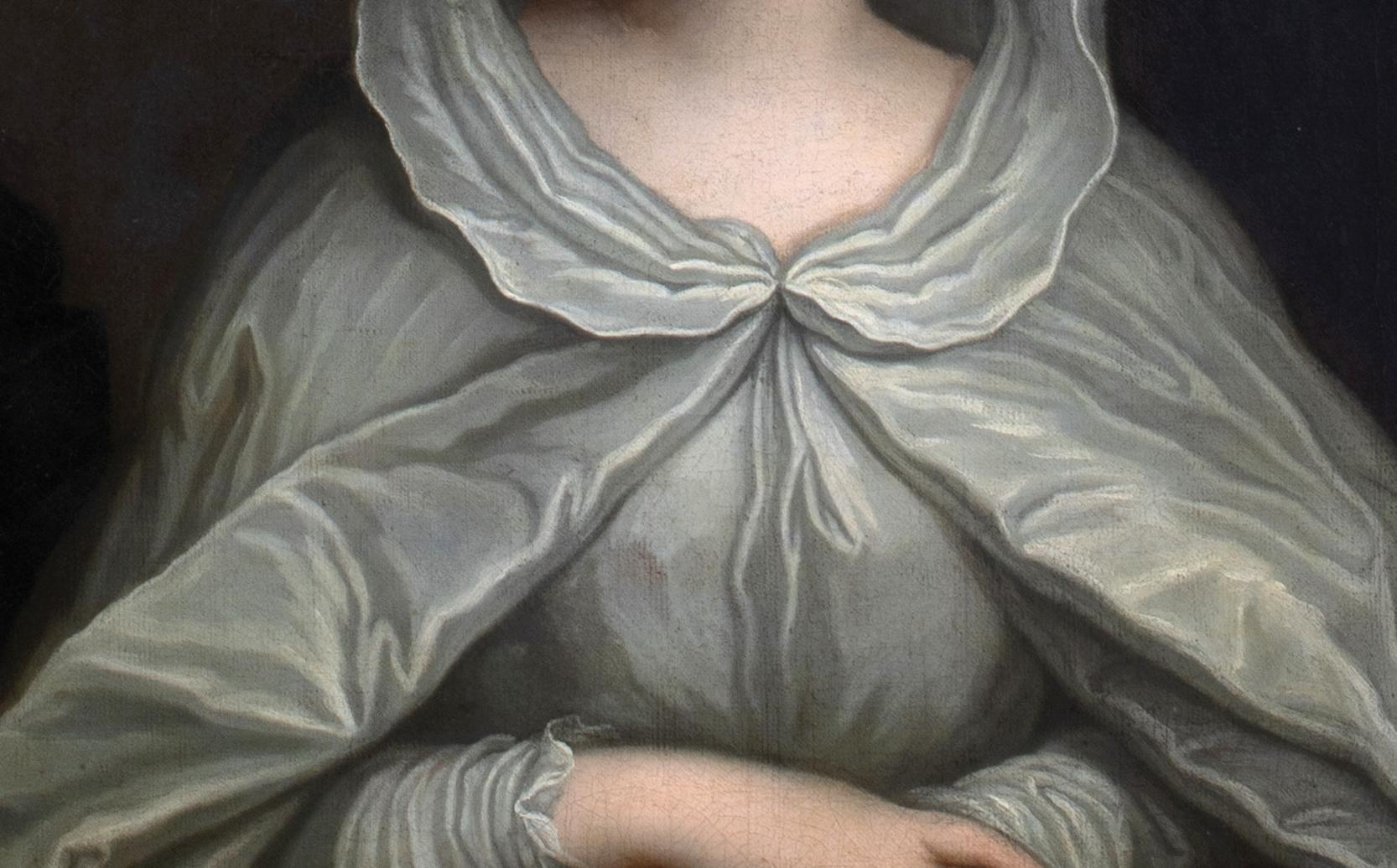 Porträt von CLAUDE-LOUISE DE LORY (1706-1742), 18. Jahrhundert (Schwarz), Portrait Painting, von Unknown