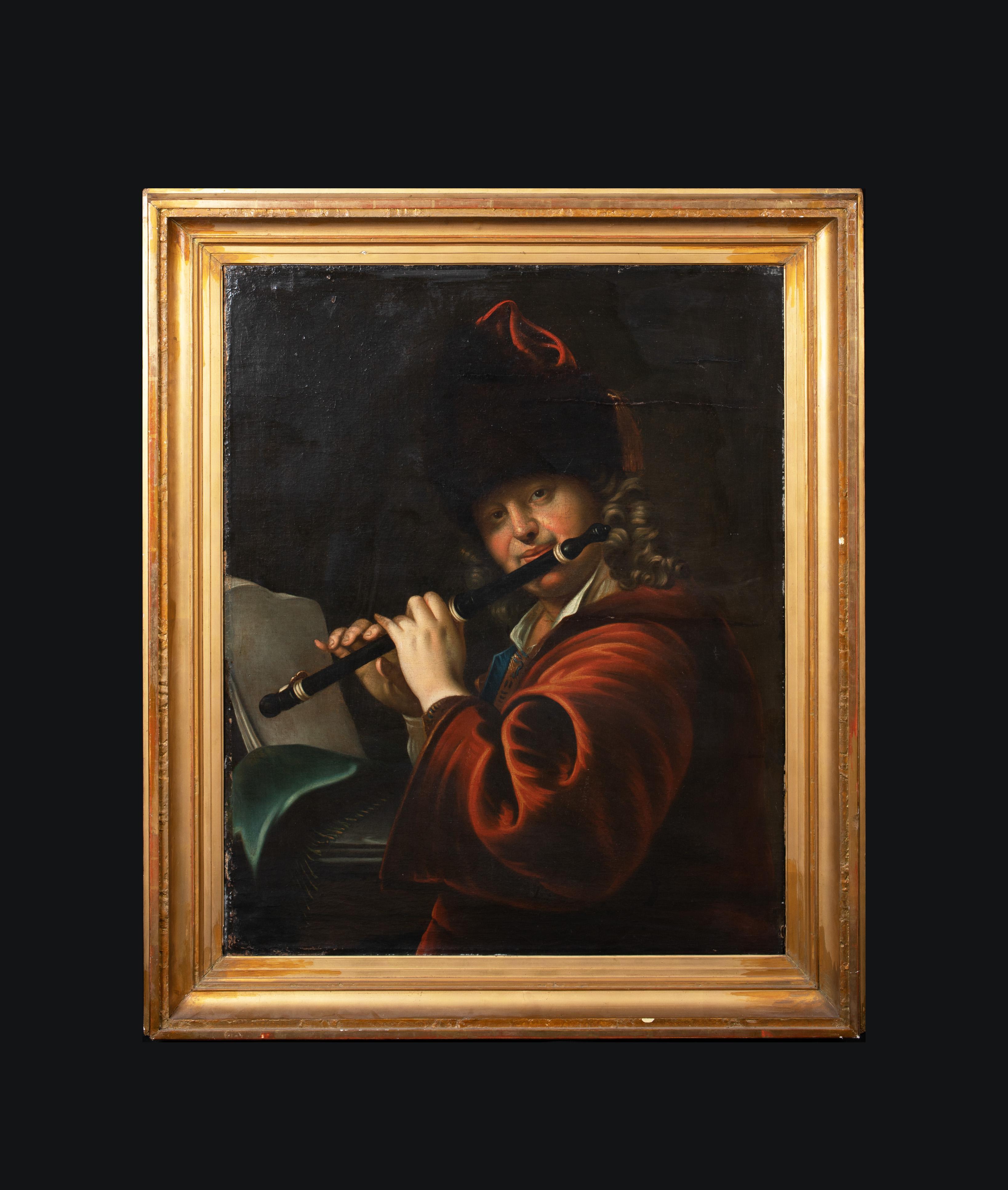 PORTRAIT OF COURT MUSICIAN JOSEF LEMBERGER (1667-1740)  Hungarian School   - Painting by Unknown