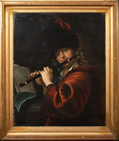 Antique PORTRAIT OF COURT MUSICIAN JOSEF LEMBERGER (1667-1740)  Hungarian School  