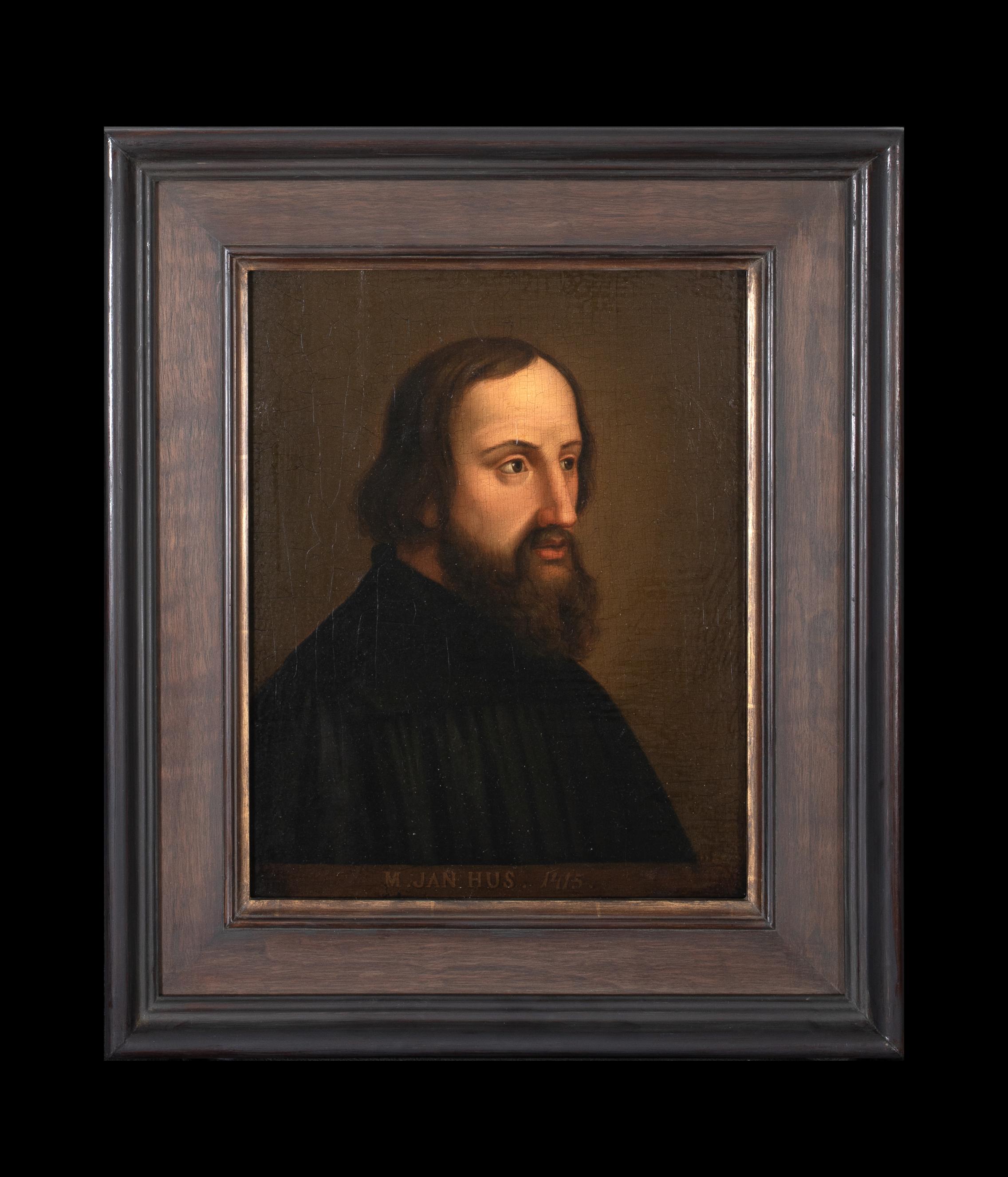 Porträt des tschechoslowakischen Theologen Jan Hus (1370-1415), 17. Jahrhundert  Europa – Painting von Unknown