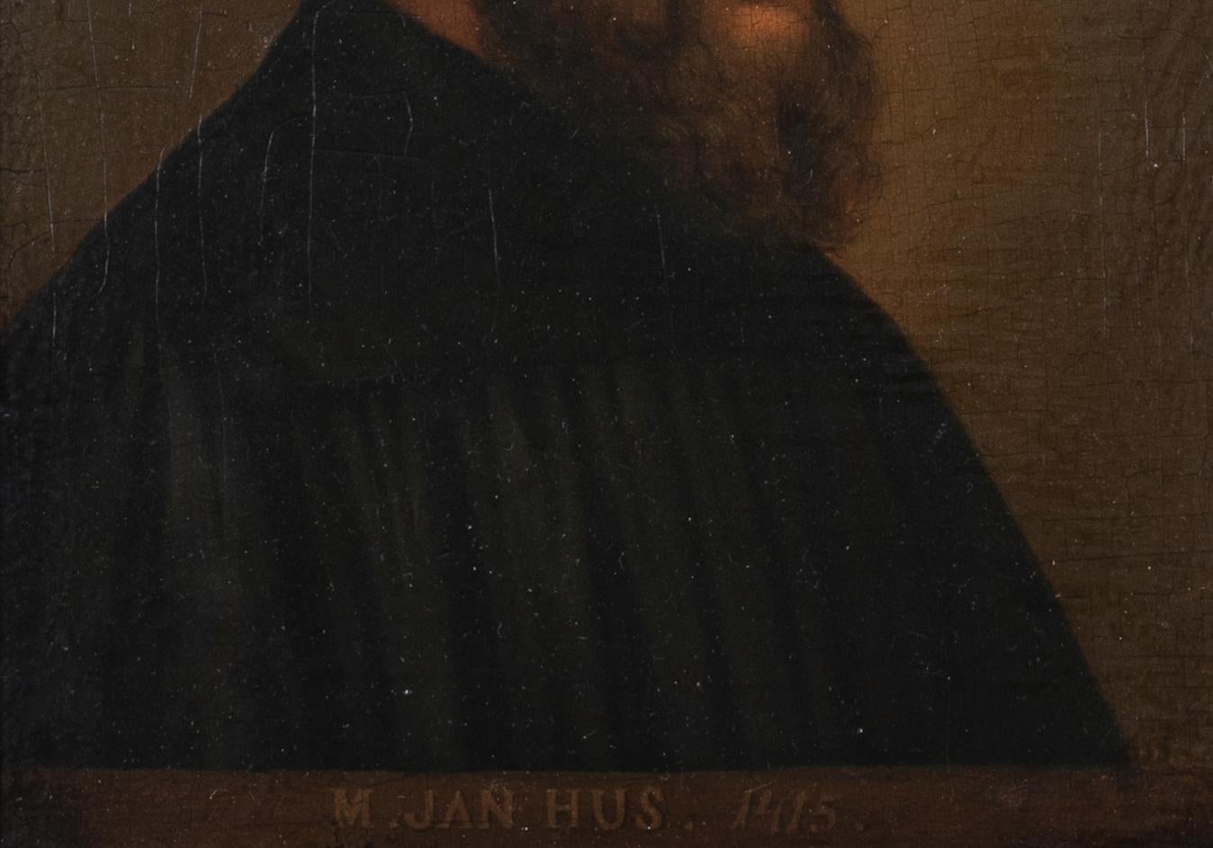 Portrait Of Czechoslovakian Theologian Jan Hus (1370-1415), 17th Century  Europe For Sale 1