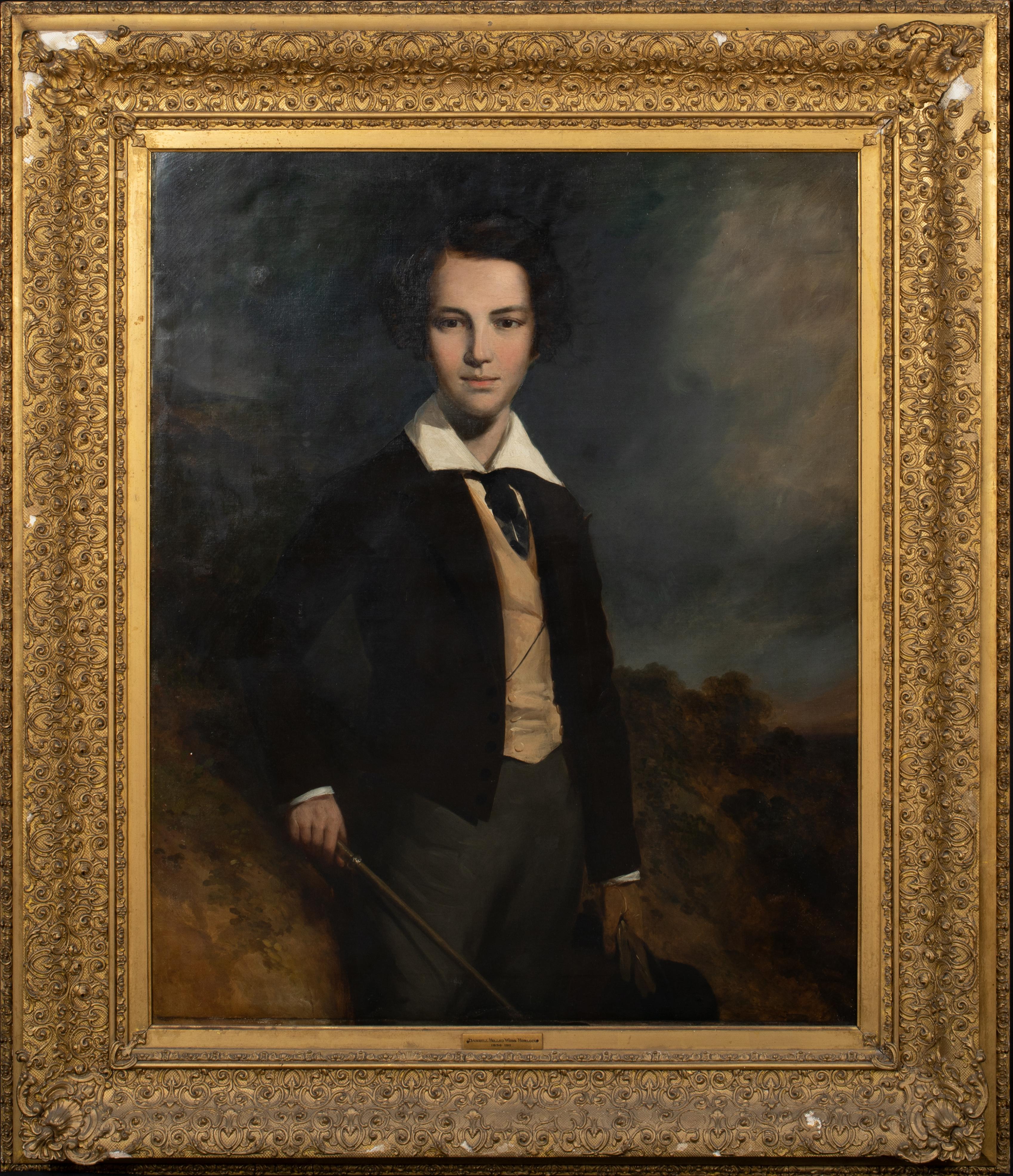 Unknown Portrait Painting - Portrait Of Darrell Holled Webb Horlock, 19th Century