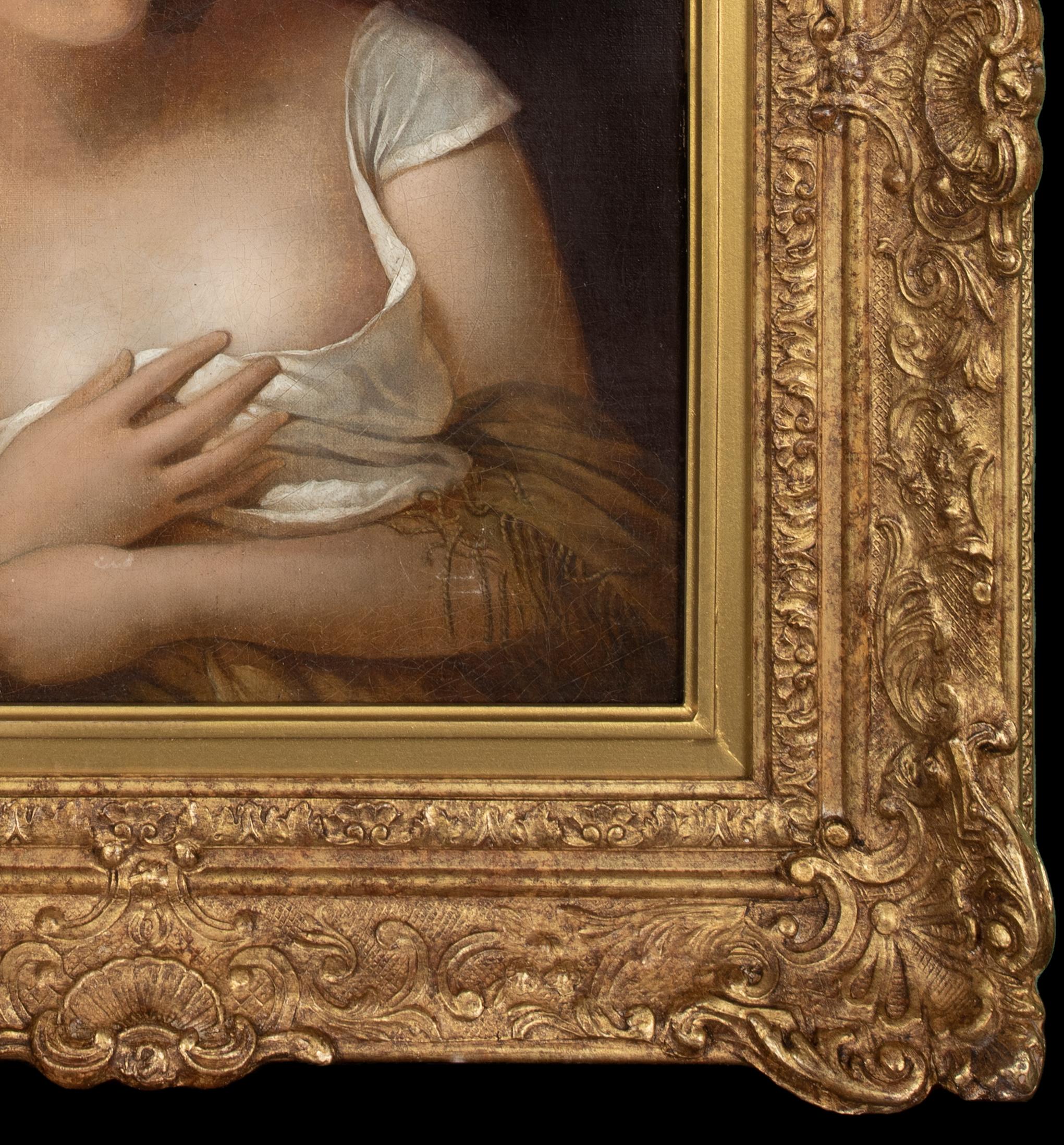 Portrait de femme décontractée, 18ème 19ème siècle  École française  18ème 19ème siècle 1