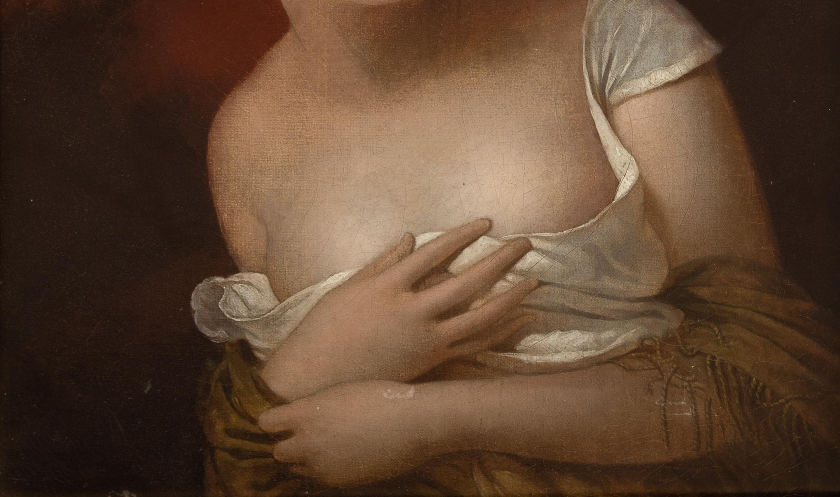 Portrait de femme décontractée, 18ème 19ème siècle  École française  18ème 19ème siècle 2