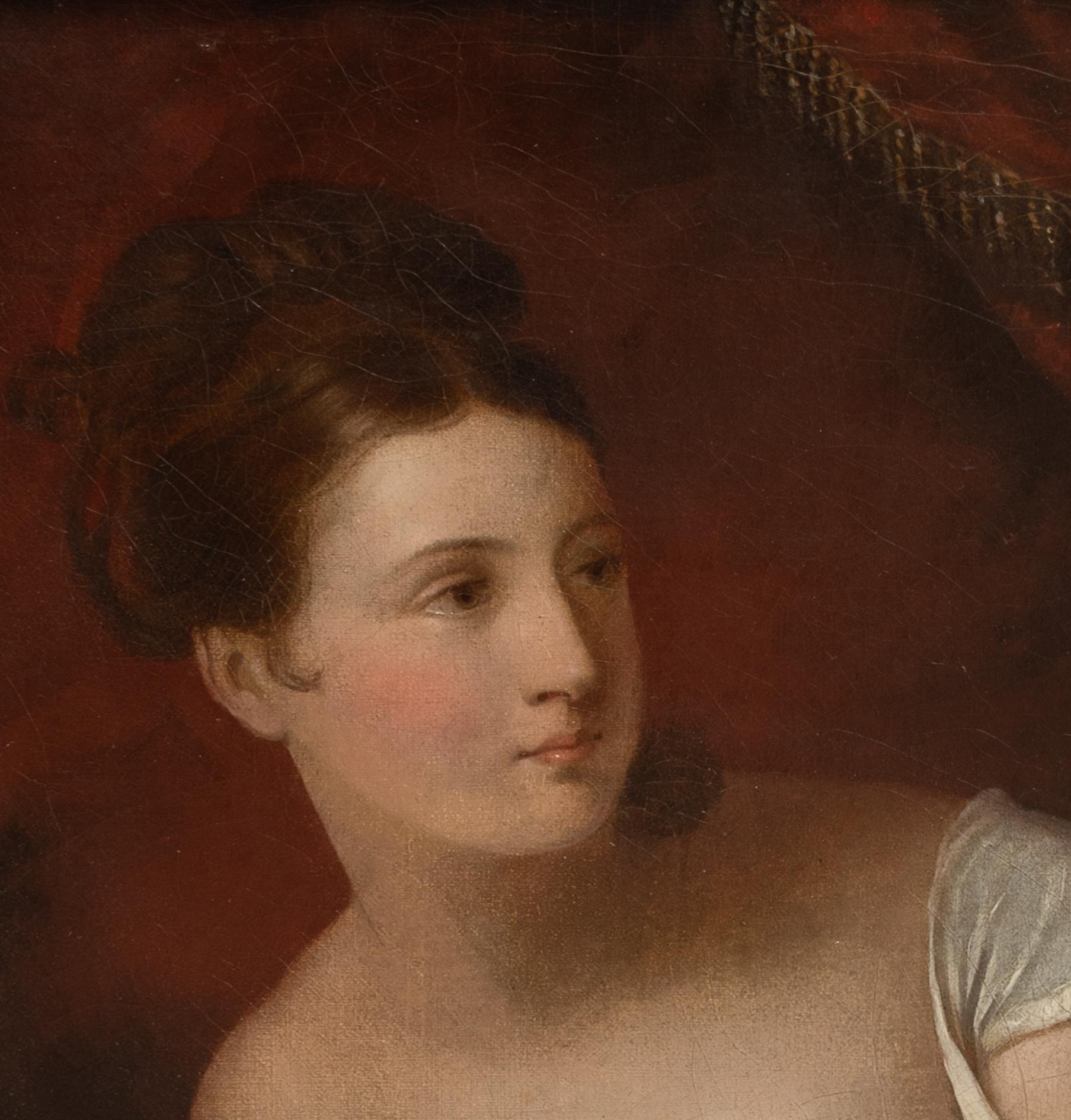 Portrait de femme décontractée, 18ème 19ème siècle  École française  18ème 19ème siècle 5