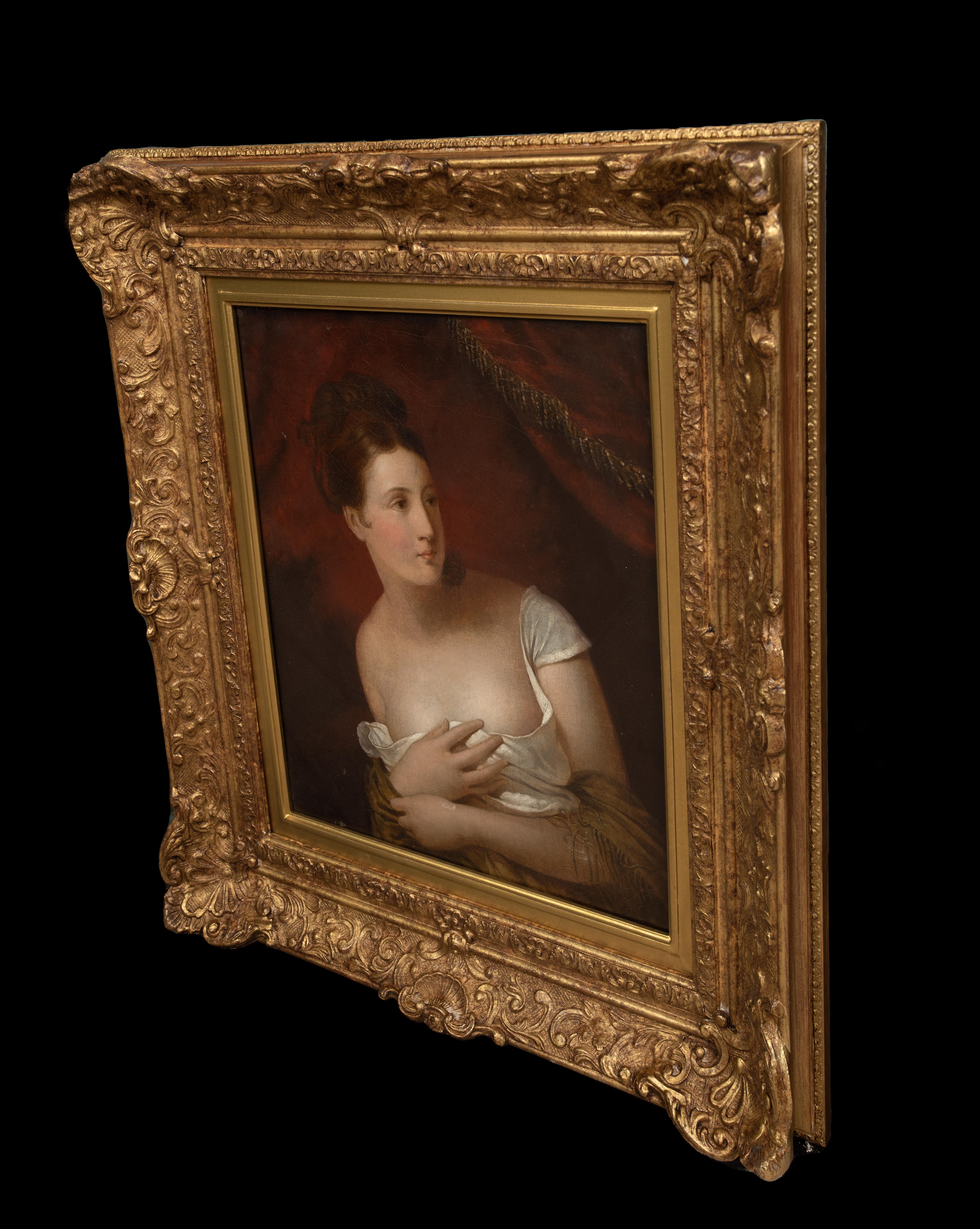Portrait de femme décontractée, 18ème 19ème siècle  École française  18ème 19ème siècle 6