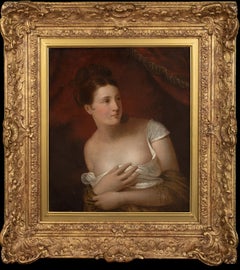 Portrait Of Disrobed Woman, 18th 19th Century  French School  18th 19th Century 