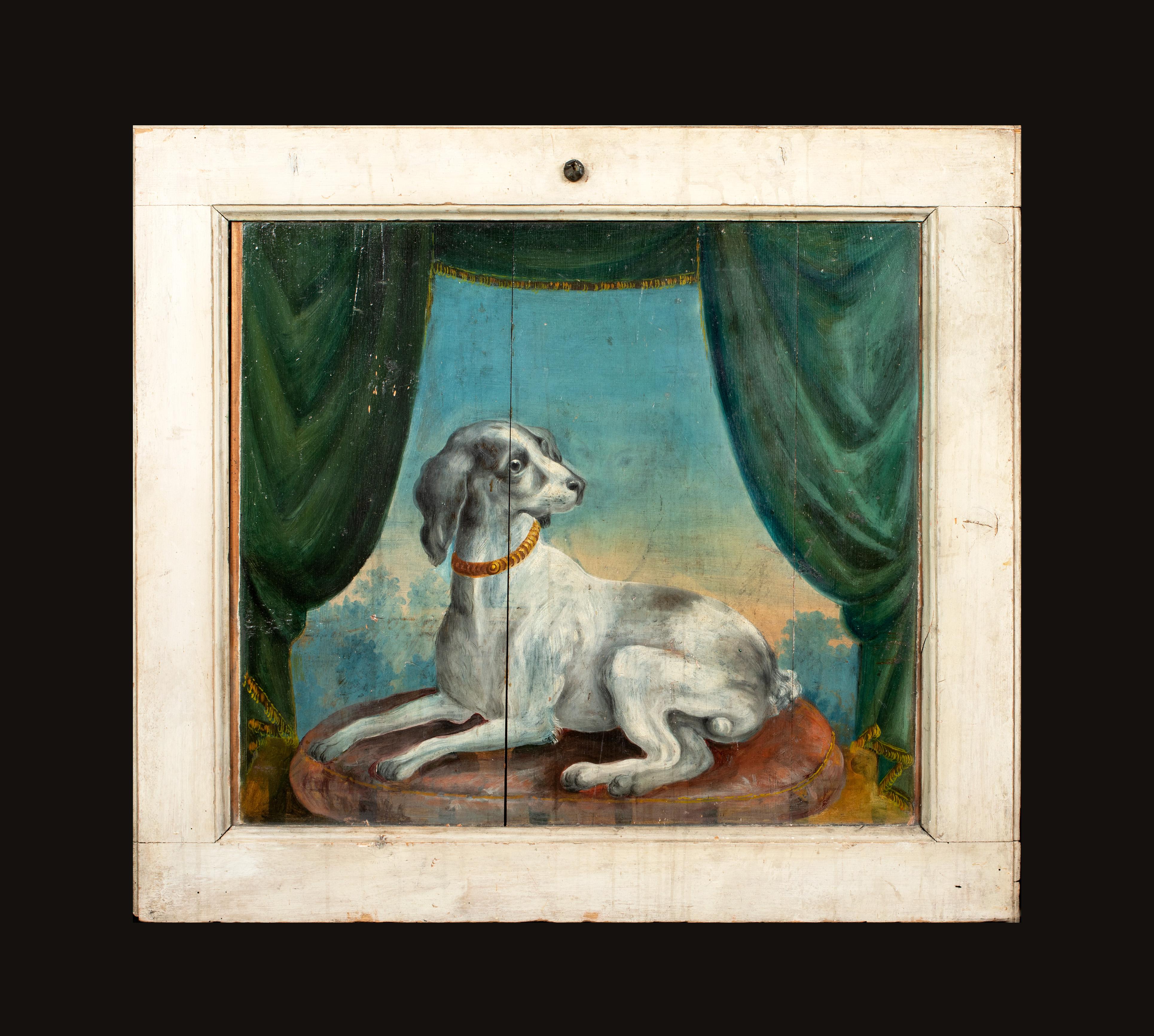 Portrait Of Dog, 17th Century  - Painting by Unknown