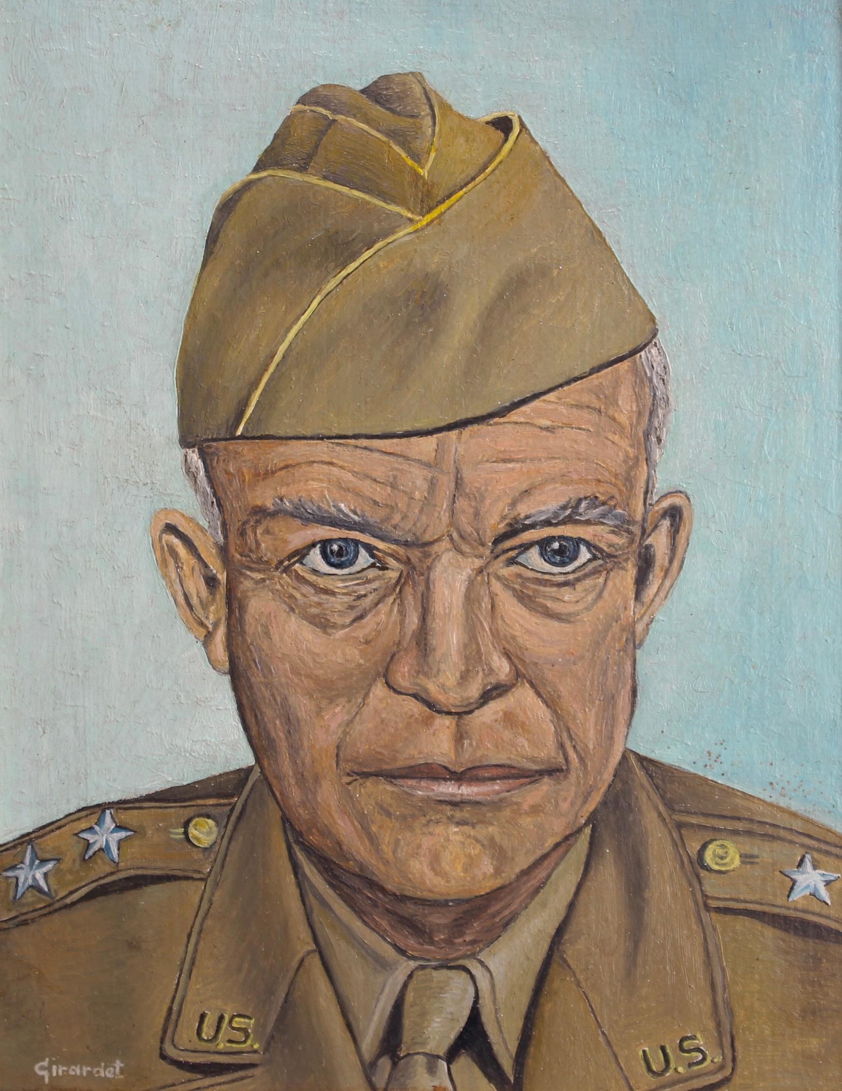 Ritratto di Dwight D. Eisenhower - Scuola francese in vendita 1