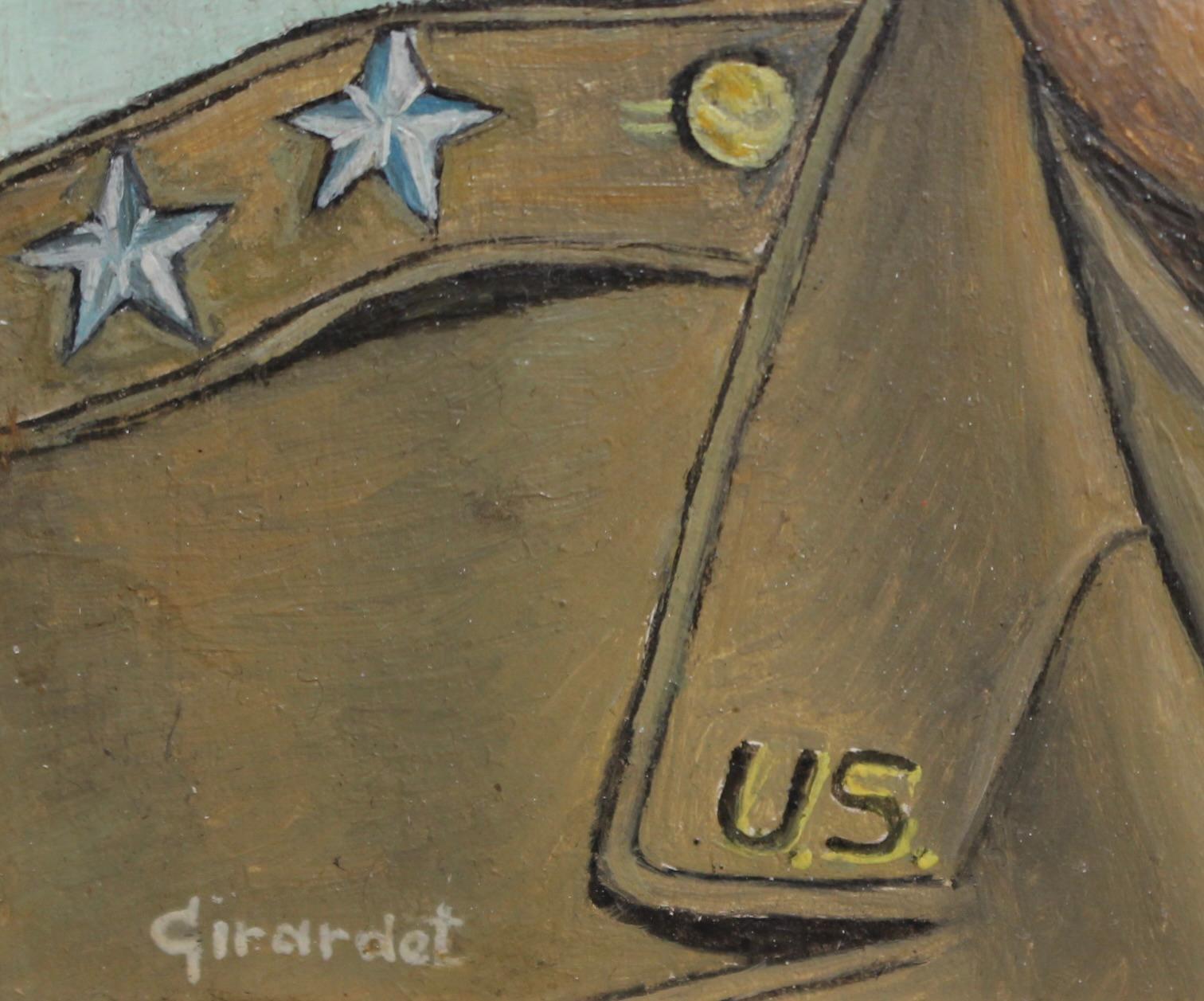 Ritratto di Dwight D. Eisenhower - Scuola francese in vendita 4