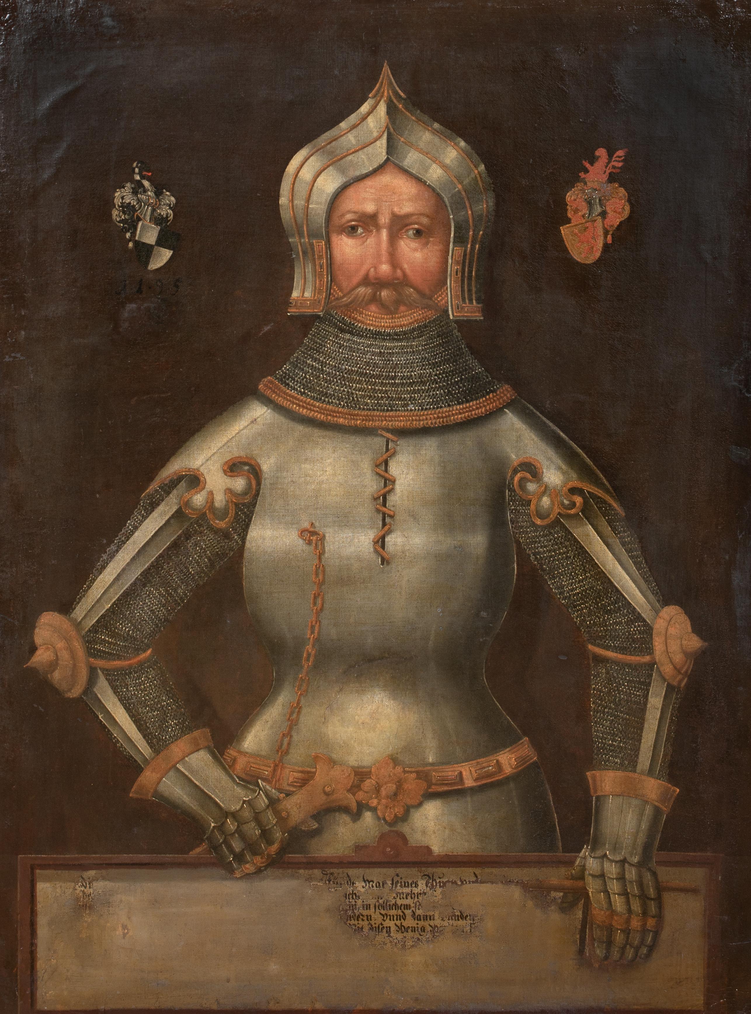 Portrait Of Eitel Friedrich II, Count of Hohenzollern (1452-1512), 16th Century - Brown Portrait Painting by Unknown
