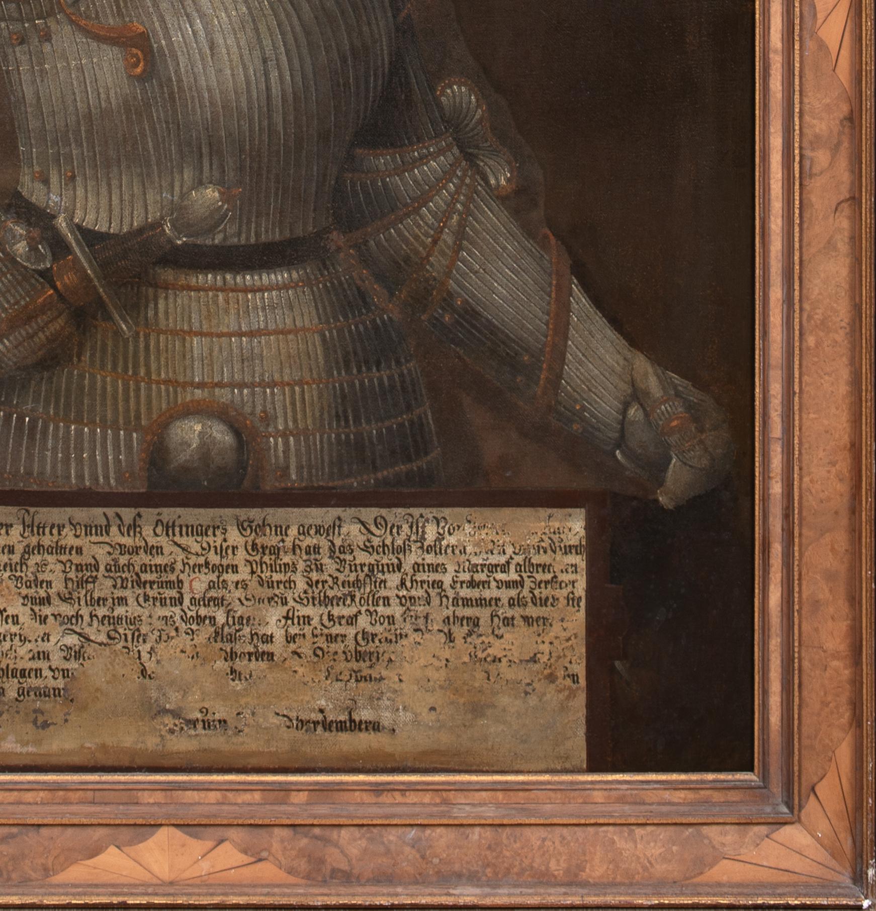 Portrait Of Frederick I, Elector Of Brandenburg Knight Of Hohenzollern 1420, 16th Century

German School Court Portrait

Large 16th Century German Old Master portrait identified as Frederick, Elector Of Brandenburg, House of Hohenzollern oil on