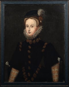 Portrait Of Elisabeth of Austria (1554–1592) Queen of France, 16th Century