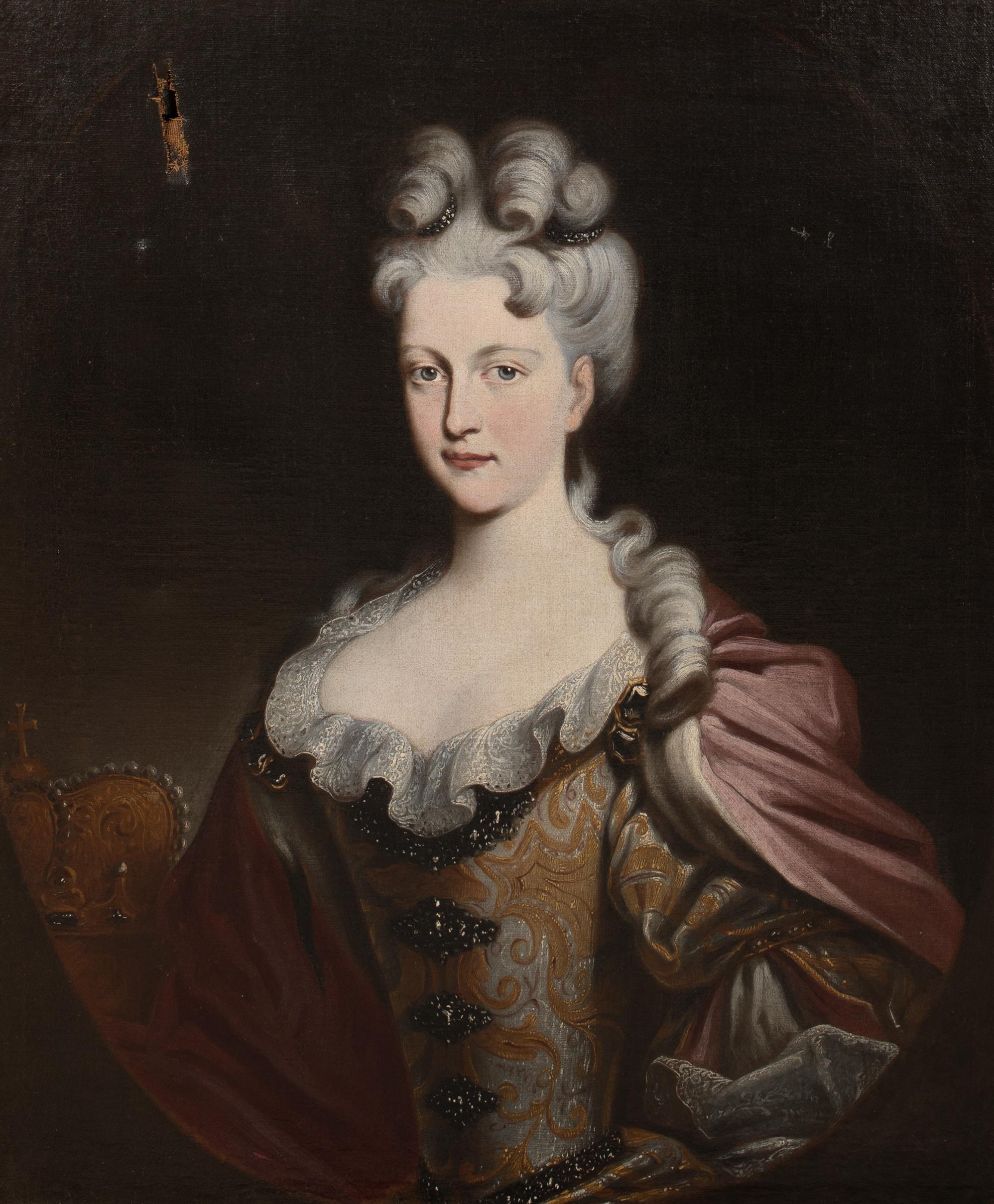 Porträt von Elisasbetta Farnese (1692-1766), Königin von Spanien, 18. Jahrhundert (Schwarz), Portrait Painting, von Unknown