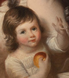 Portrait Of Elizabeth Campbell & Daughter, Wife Of Colonel Colin Campbell