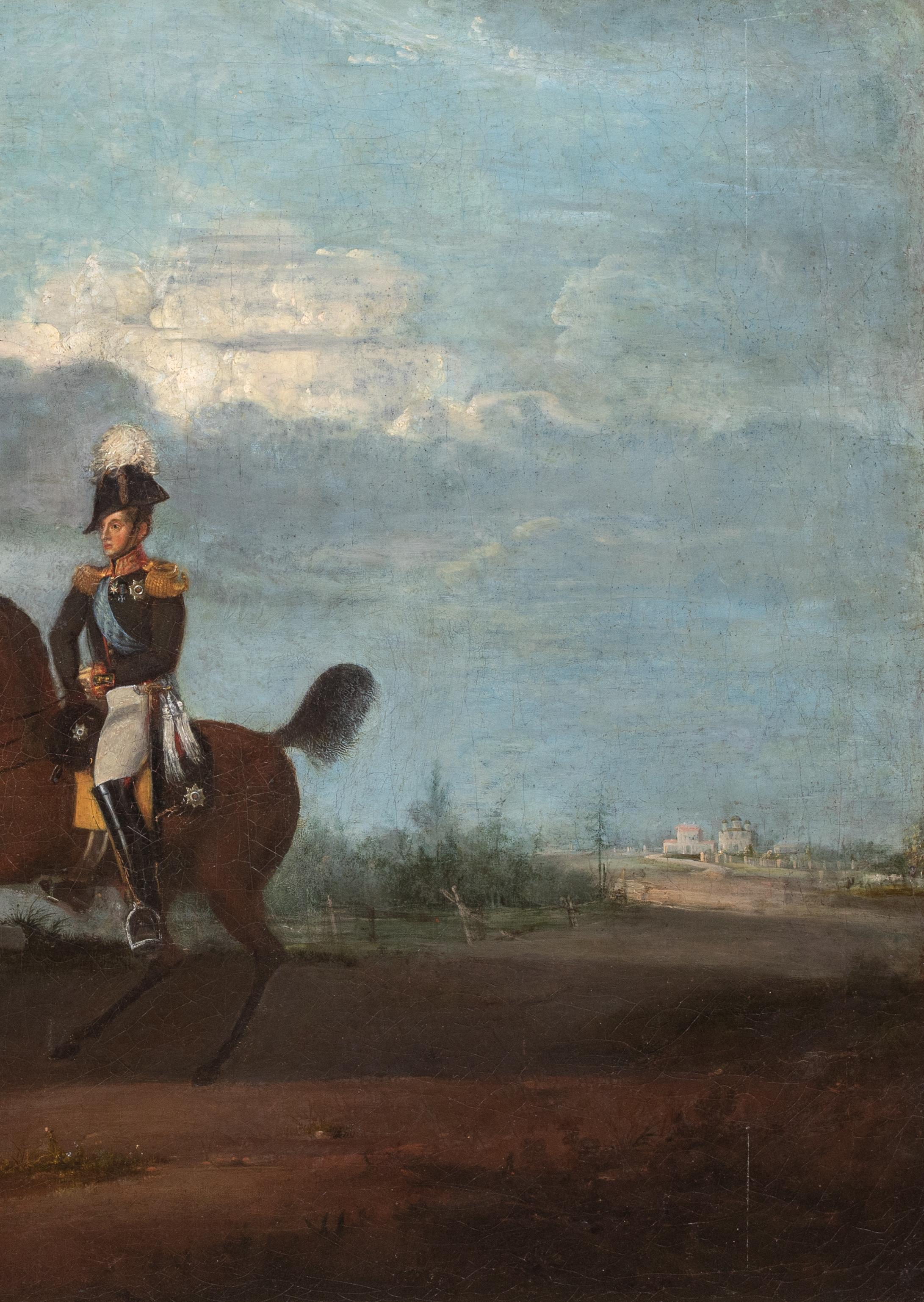 Ritratto dell'imperatore Nicola I di Russia (1796-1855) a cavallo, XIX secolo in vendita 2