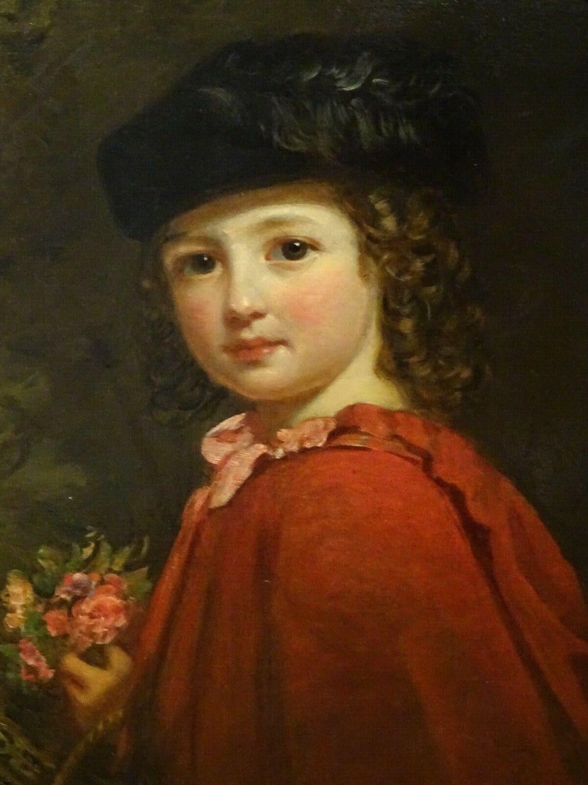 Portrait de Florence Amy Marler, XIXe siècle - Marron Portrait Painting par Unknown