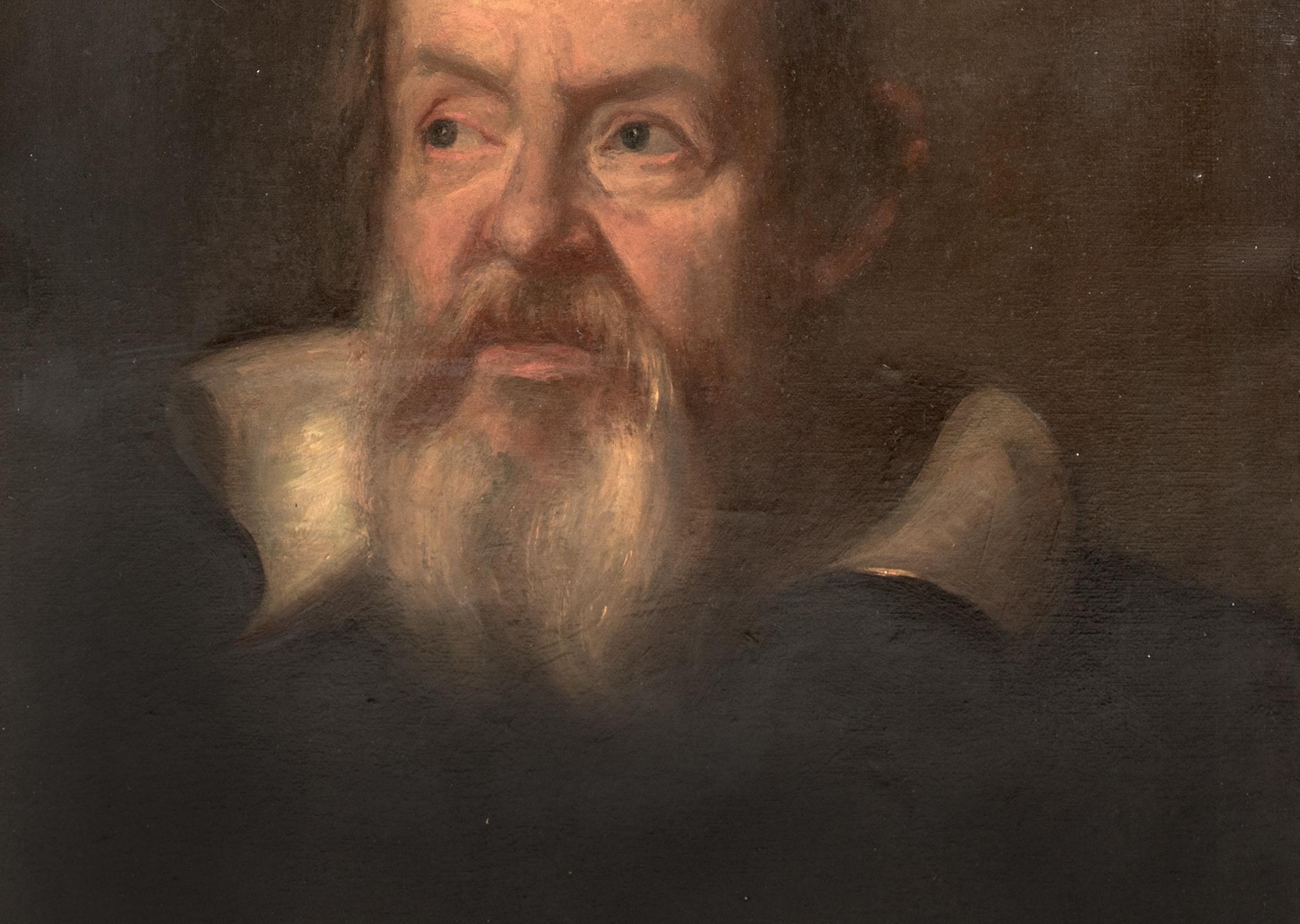 Portrait de Galilei (1564-1642)  École italienne  Grand modèle du 17e siècle 6