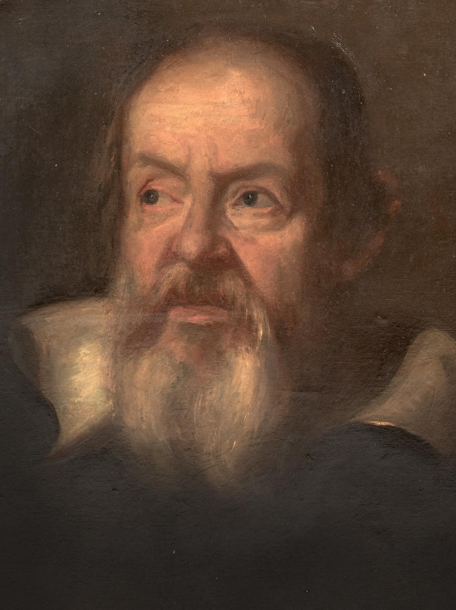 Portrait de Galilei (1564-1642)  École italienne  Grand modèle du 17e siècle 3
