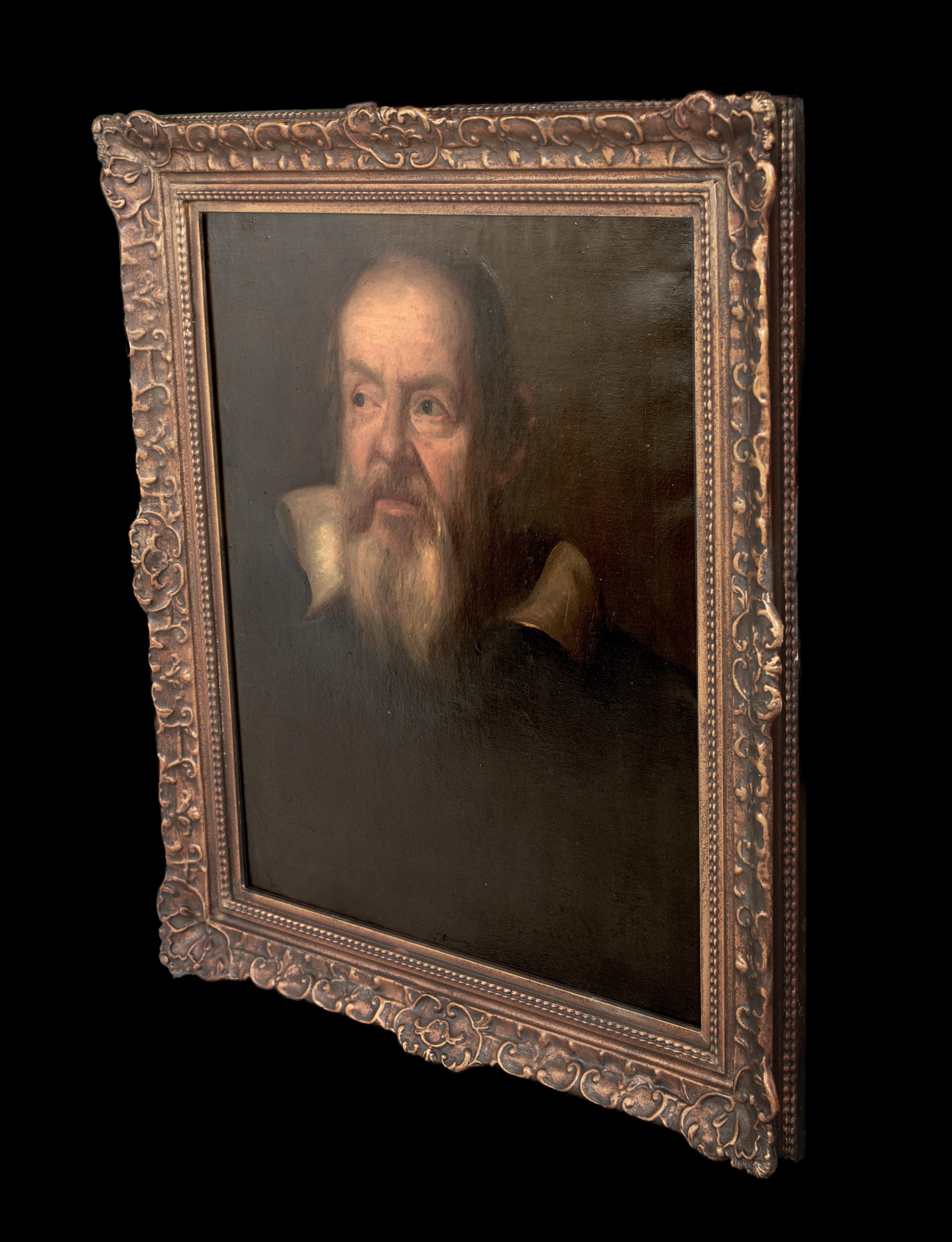 Portrait de Galilei (1564-1642)  École italienne  Grand modèle du 17e siècle 4