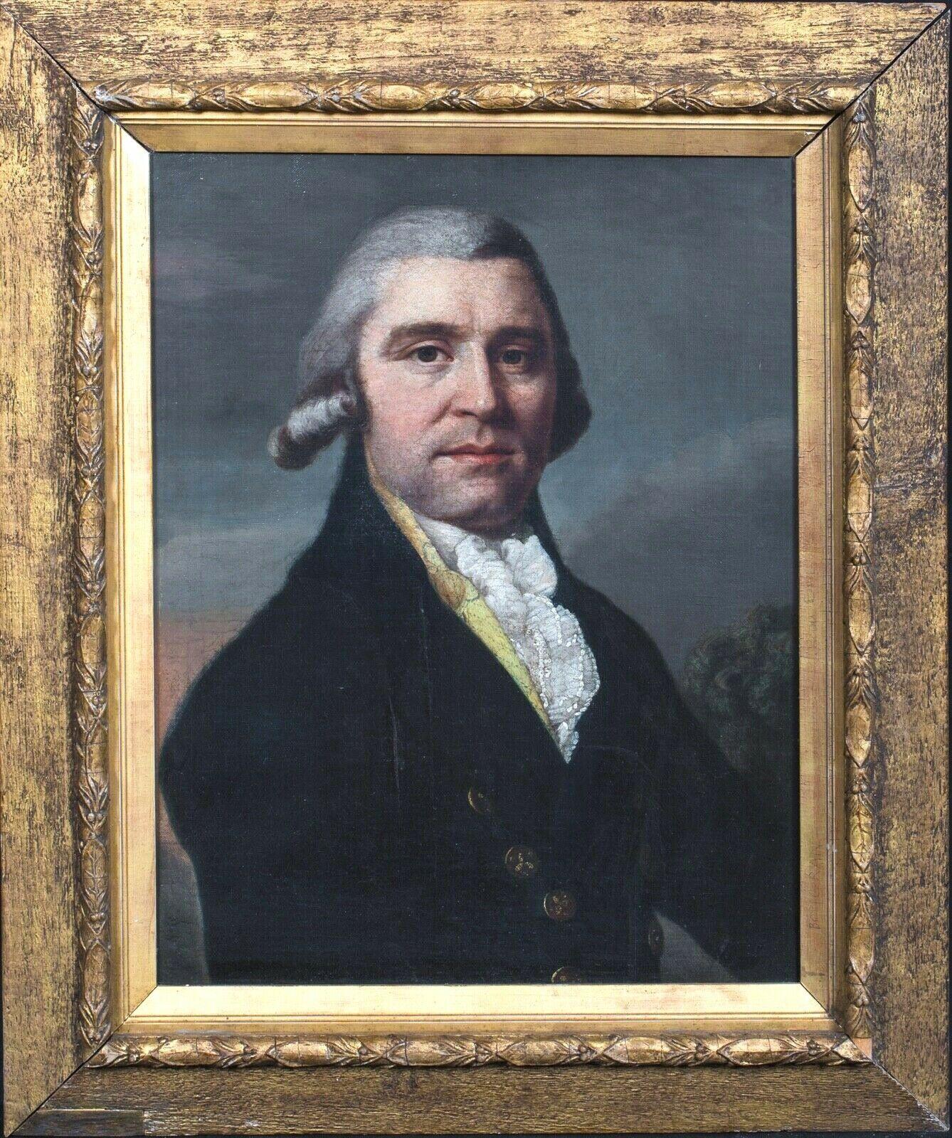 Unknown Portrait Painting - Portrait Of Gentleman, reputed to by Samuel Adams (1722-1803), 18th Century 