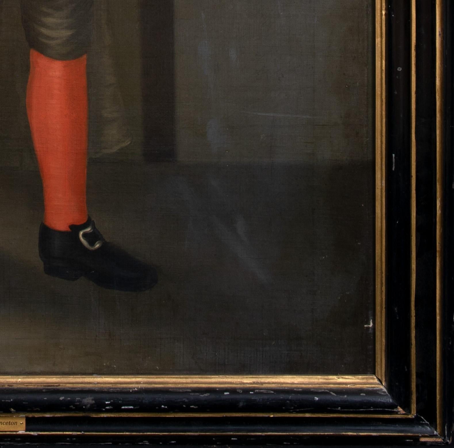 Portrait de George Savage de Princeton, tenant un oiseau de compagnie 18e siècle

École américaine

Immense portrait de George Savage of Princeton, de l'école américaine du XVIIIe siècle, huile sur toile. Rare portrait en pied réalisé par une école
