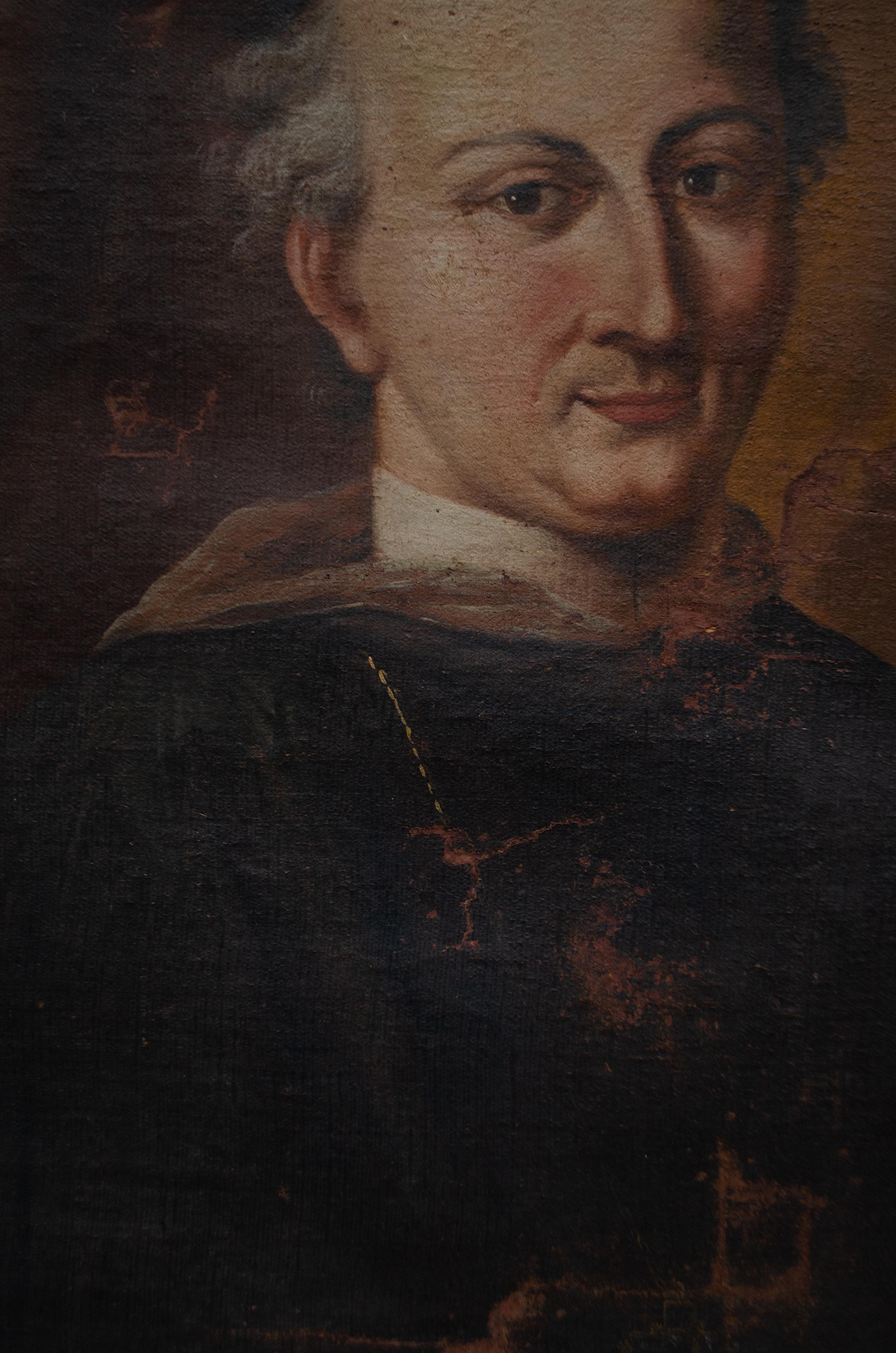 Portrait of Giovanni Morosini (1719 - 1789), Italian school.  Late 18th century For Sale 5