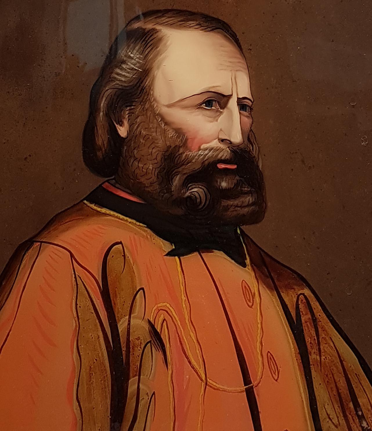 Portrait de Giuseppe Garibaldi - Moderne Painting par Unknown