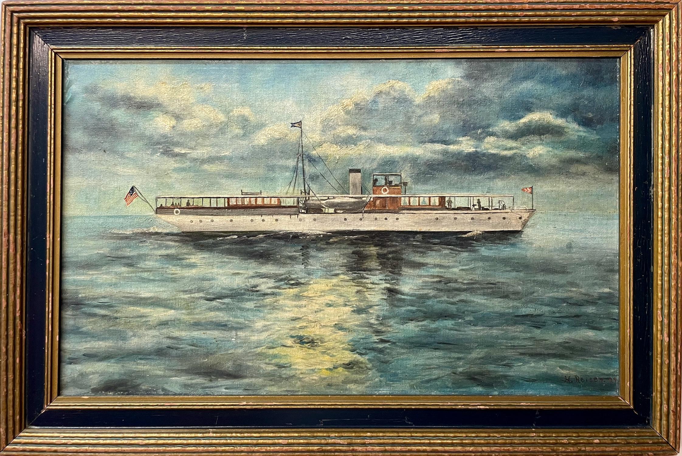 Porträt von Großvaters Weißrumpfdampfer (vor dem Crash '29)