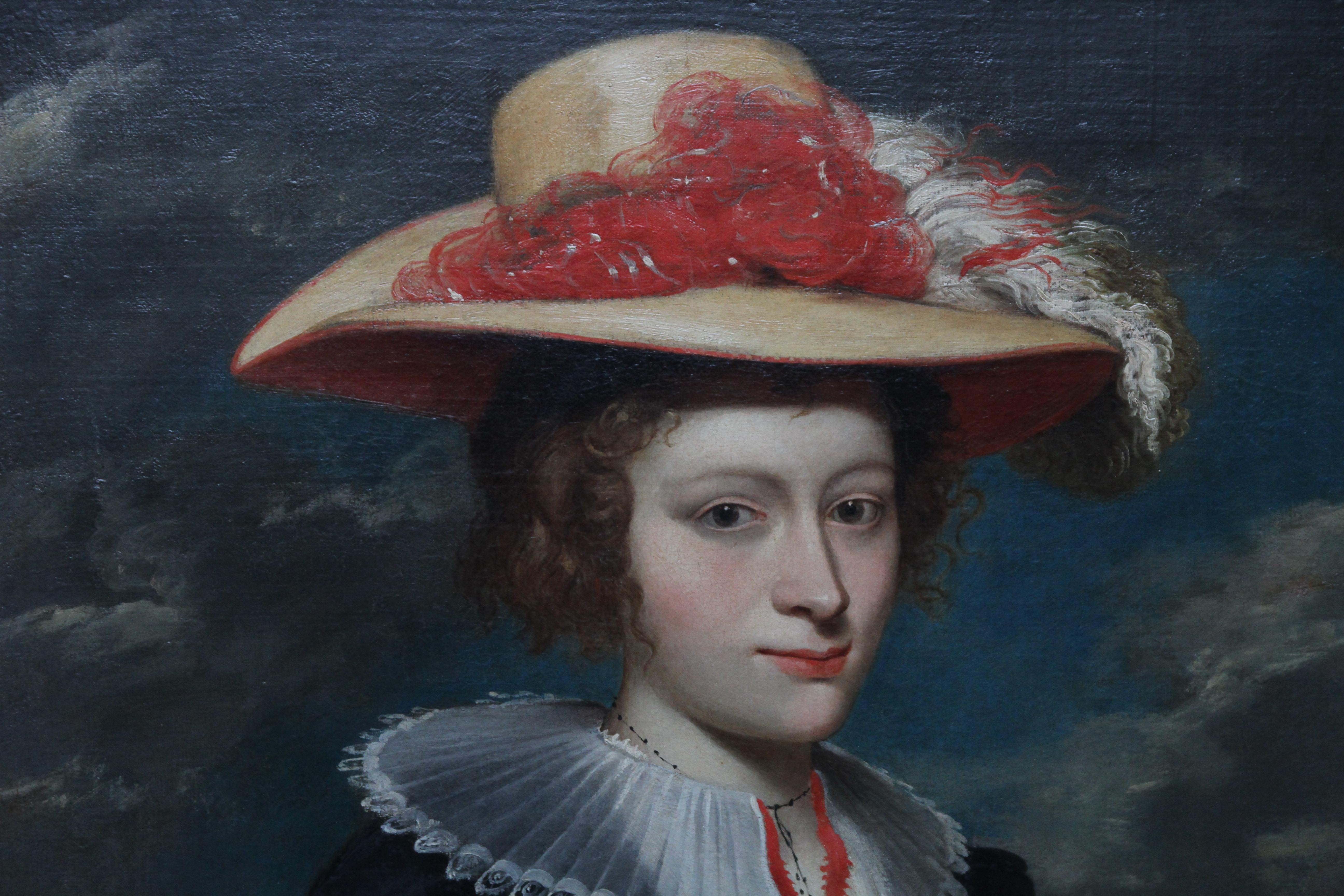 Porträt von Helena Fourment, Rubens 2. Ehefrau, flämisches Ölgemälde im Angebot 1