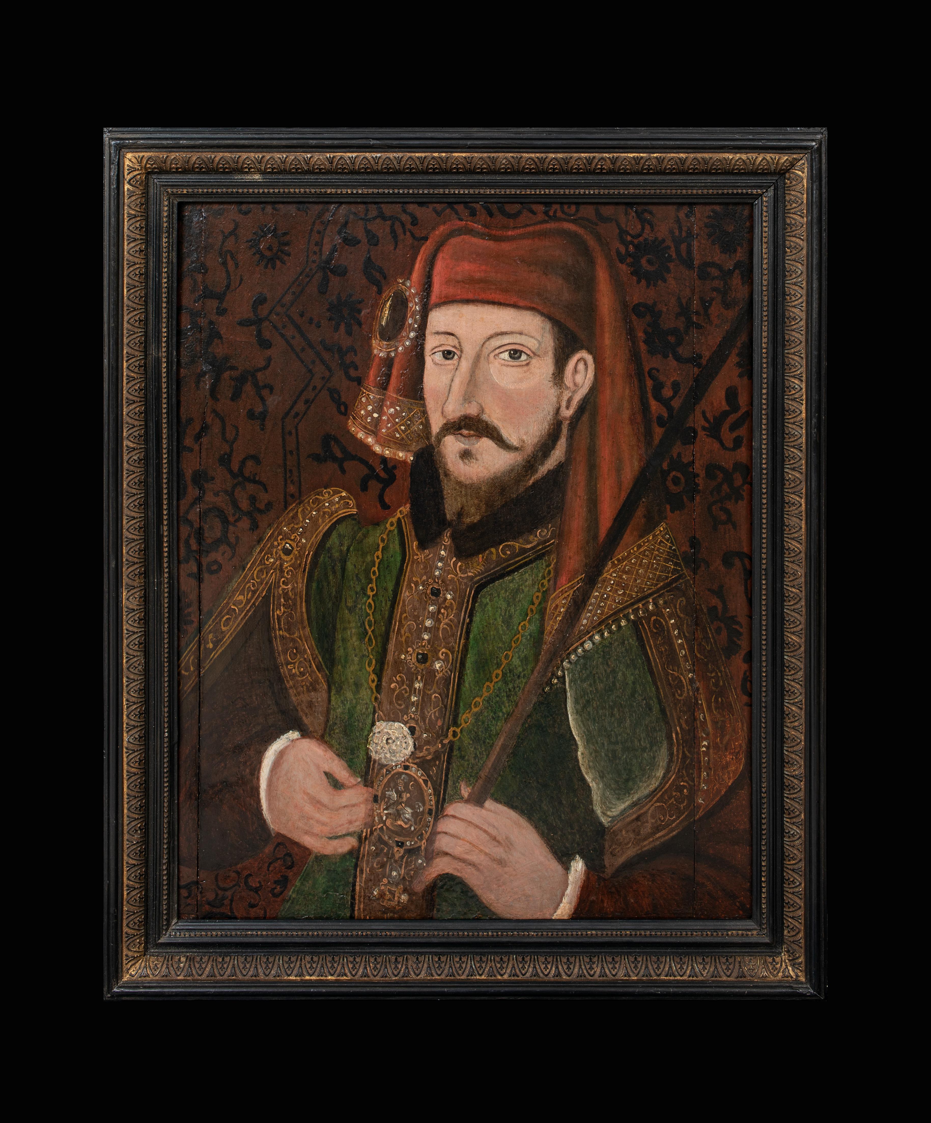 Portrait d'Henry IV, roi d'Angleterre (1367-1413), 16e siècle - Painting de Unknown