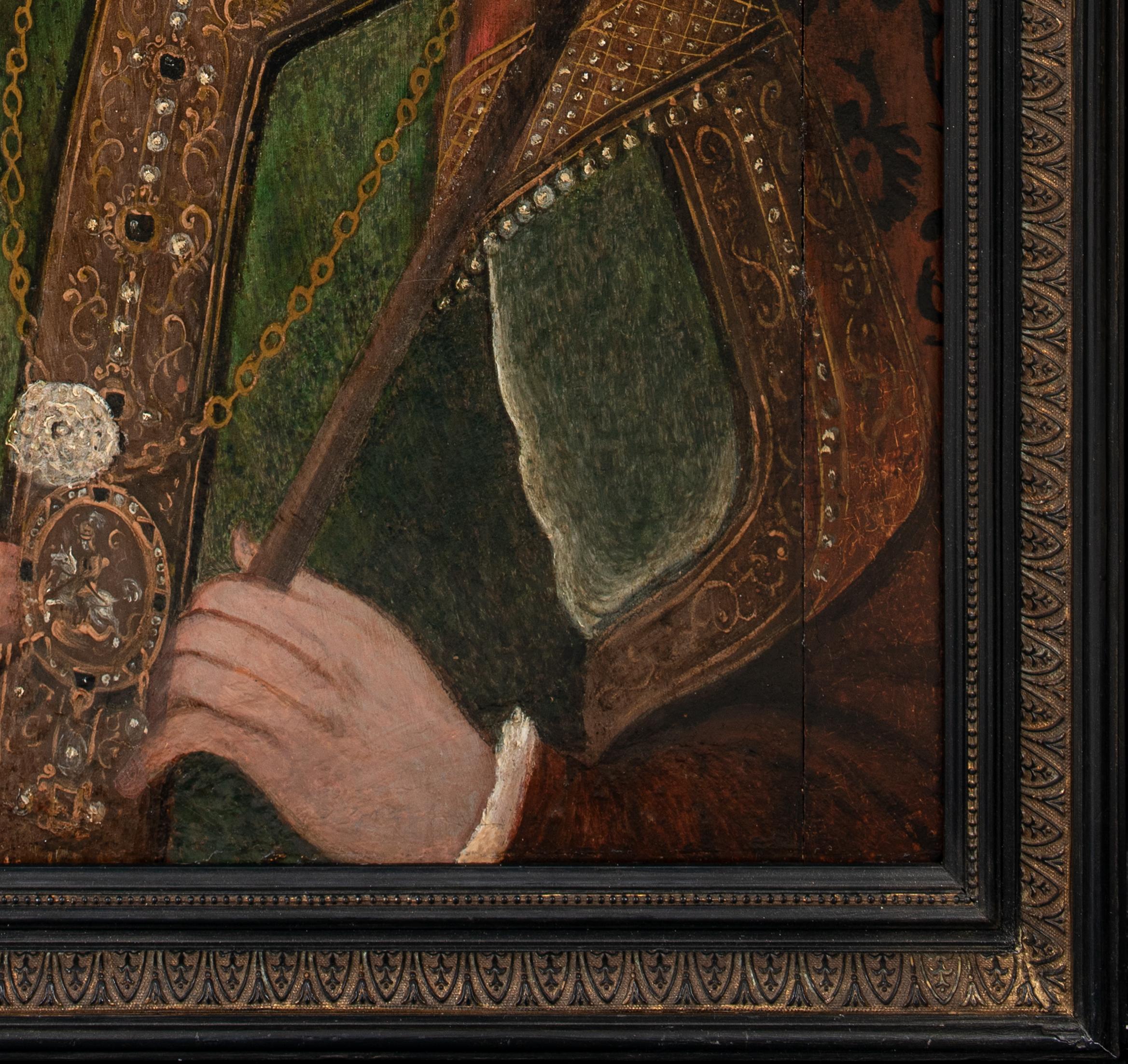 Portrait d'Henry IV, roi d'Angleterre (1367-1413), 16e siècle

Portrait de l'école anglaise - Huile ancienne sur panneau

Grand portrait de cour du XVIe siècle d'Henri IV, roi d'Angleterre (1367-1413), huile sur panneau. Excellente qualité et