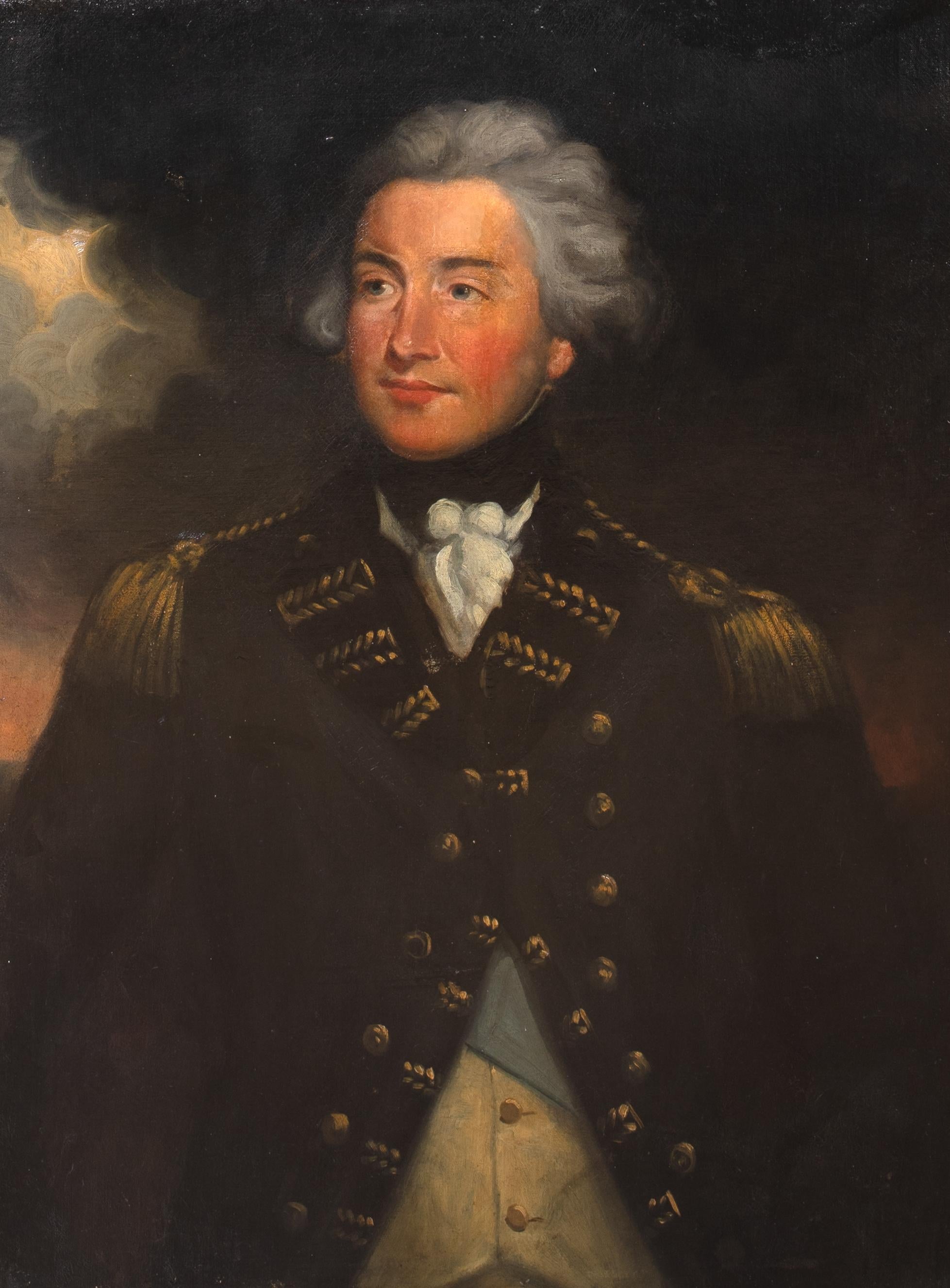 Portrait of Horatio Nelson (1758-1805), early 19th Century - Black Portrait Painting by Unknown