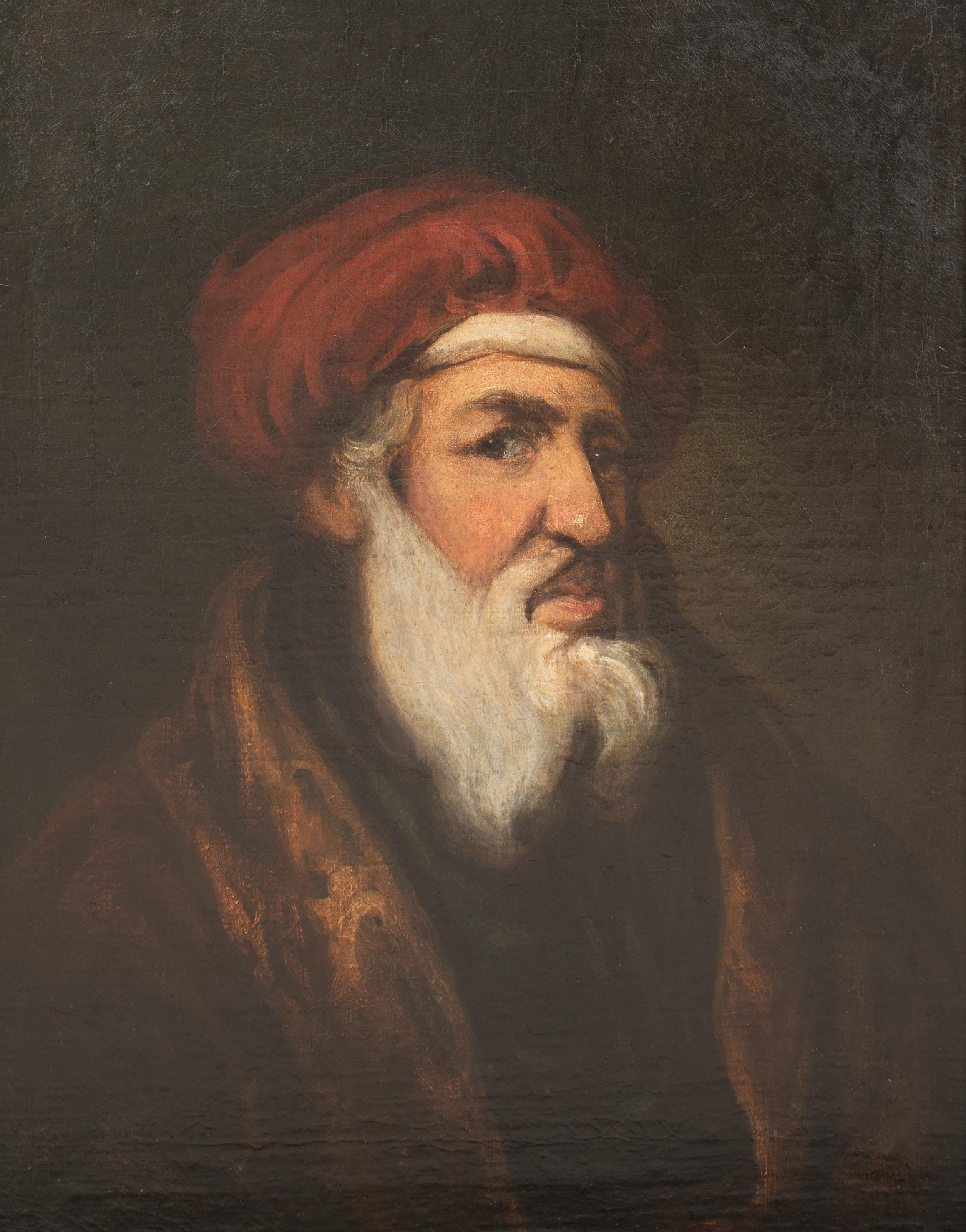 Ritratto di Topal Osman Pasha (1663-1733), 18° secolo - Portrait Painting Nero di Unknown