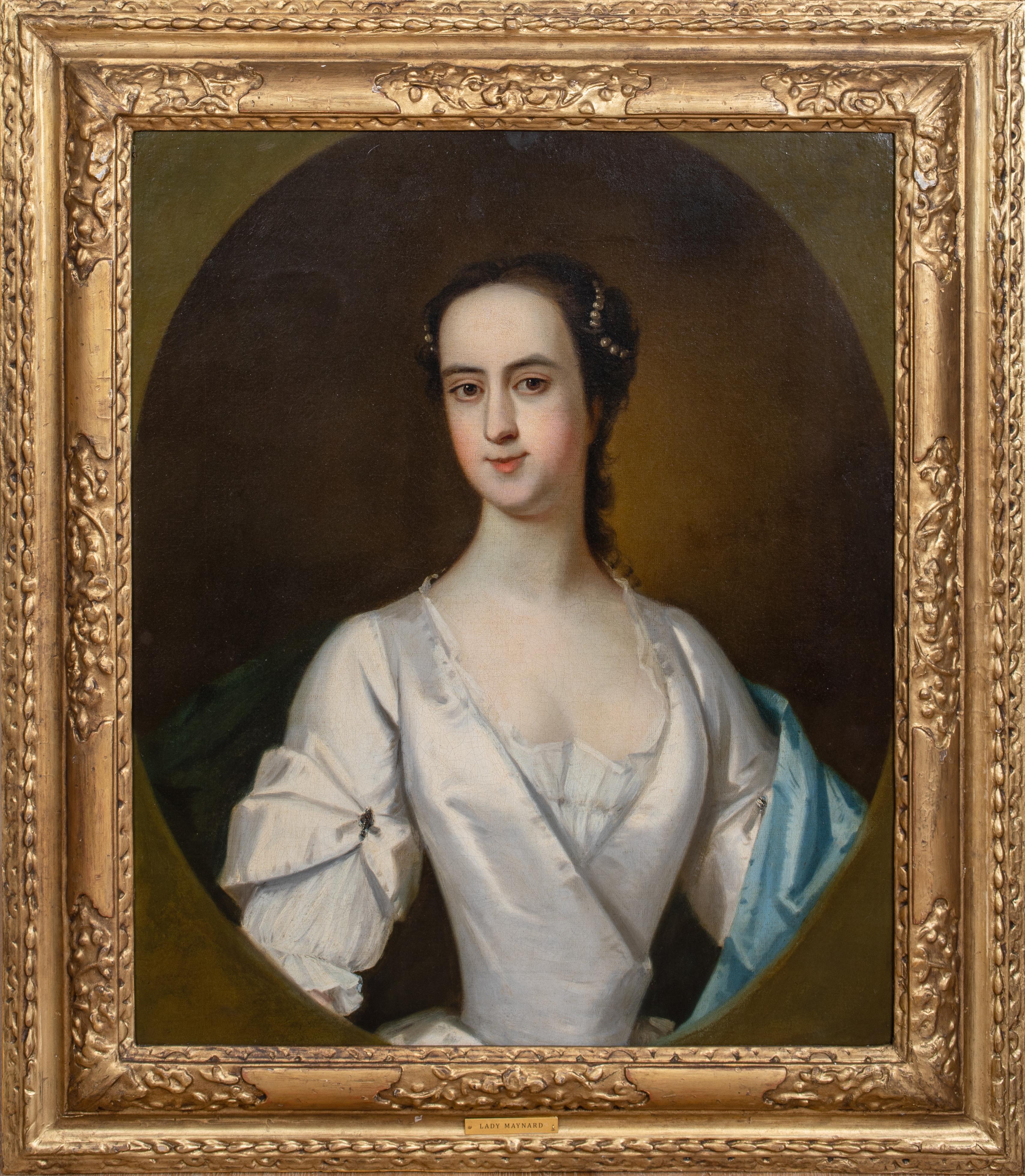 Portrait Painting di Unknown - Ritratto di Isabella Blackett, contessa di Buchan, 18° secolo