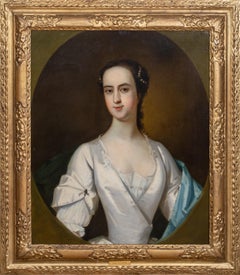 Antique Portrait Of Isabella Blackett, Countess Of Buchan, 18th Century