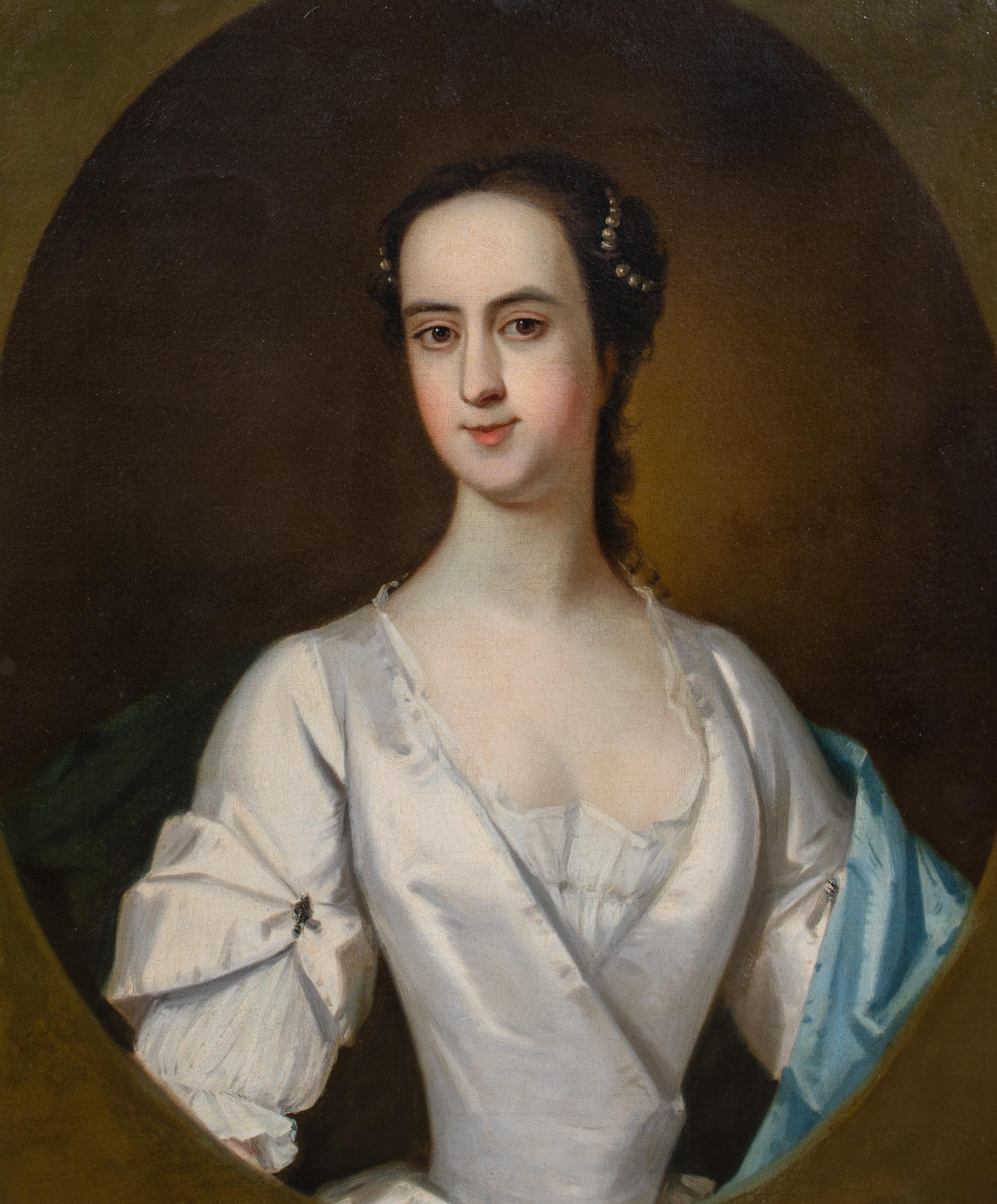 Ritratto di Isabella Blackett, contessa di Buchan, 18° secolo

English School

Grande ritratto inglese del XVIII secolo di Lady Isabella Blackett, Duchessa di Buchan, olio su tela. Ritratto di qualità e condizioni eccellenti di una giovane donna dai